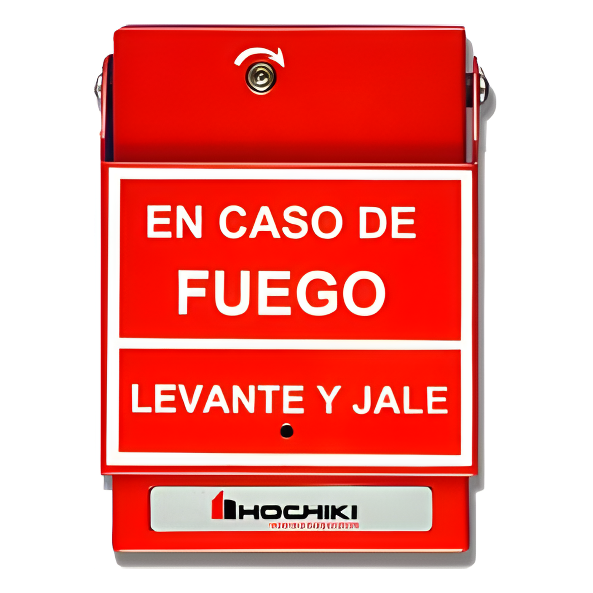 Estación de Jalón Convencional / Doble Acción / Contactos N/O 10 A a 120 VCA / Carcasa Metálica de Fundición / Texto en Español / Rango de Temperatura -35 °C a 66 °C (-31 °F a 150.8 °F) — HOCHIKI · SKU HPS-DAH/S