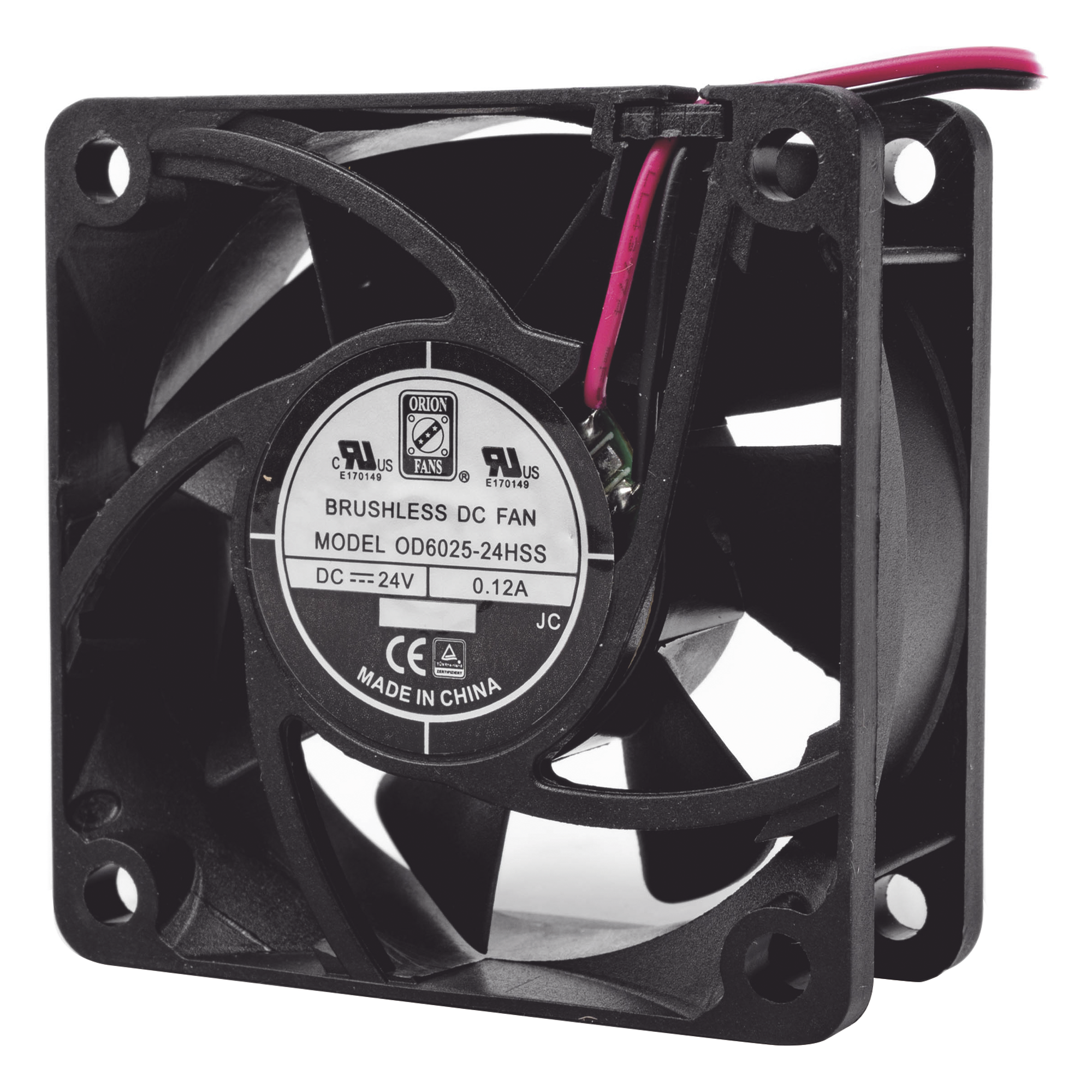Ventilador Axial Anticondensante / 60 x 60 x 25 mm / 24 Vdc / 25.0 CFM / 4500 RPM / 2.9 W / Cojinete Sellado