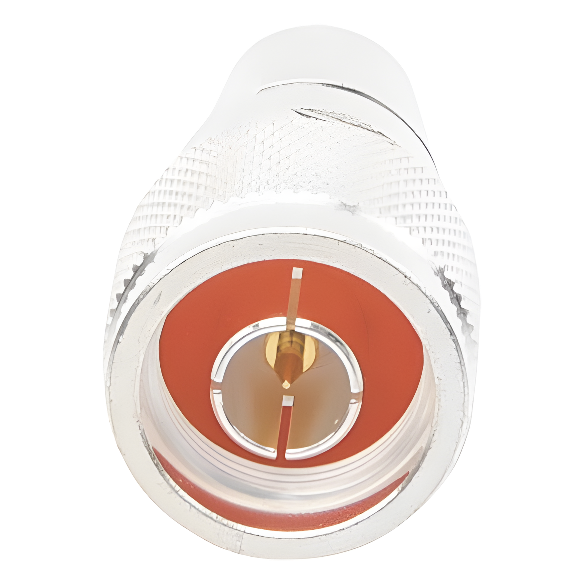 Conector coaxial / N macho / Rosca-soldadura / Bronce plateado / Oro / Teflón / Cables LMR-400, CNT-400, RG8/U