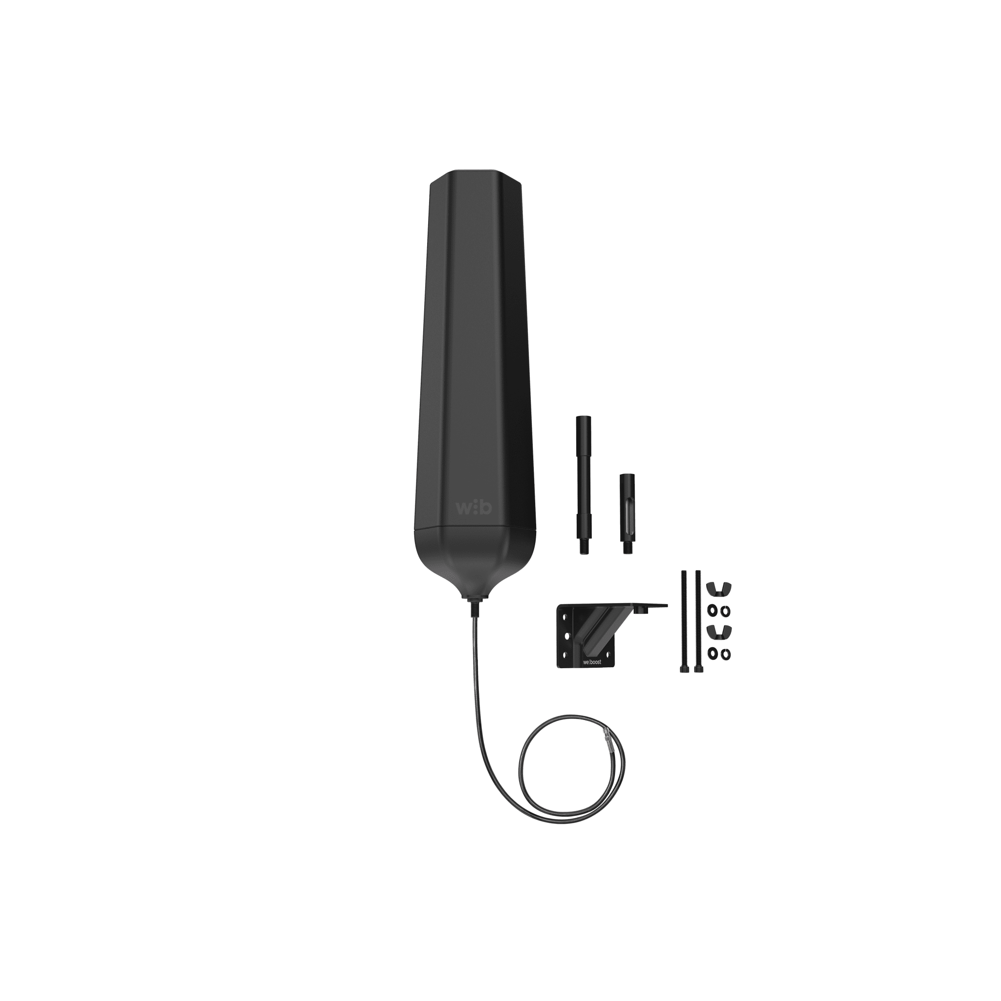 Antena Hexagonal Exterior HEX 360 / 617-894 MHz 6.0 dBi / 1000-1710 MHz 7.5 dBi / 1710-2200 MHz 7.0 dBi / Omnidireccional / Compatible Todas Operadoras Norteamericanas / Material ASA IP67 / VSWR <2.5:1 / Potencia Máxima 10W / Incluye Montaje de 