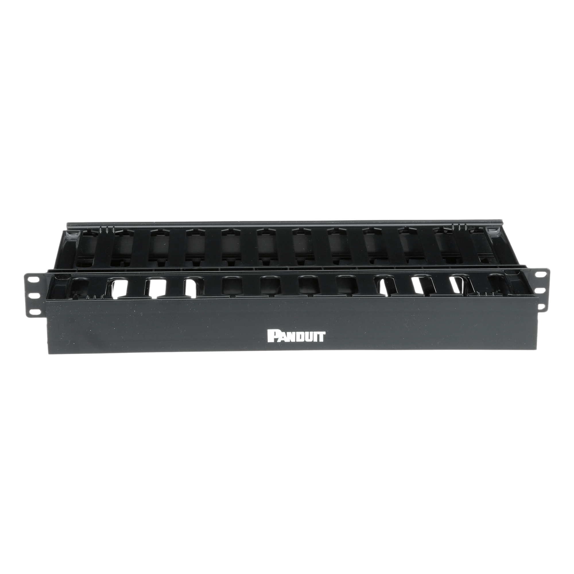 Organizador de Cables Horizontal / Doble Frontal y Posterior / Rack 19in / 1UR / ABS Monolítico / Categoría 5e/6 — PANDUIT · SKU WMPSE