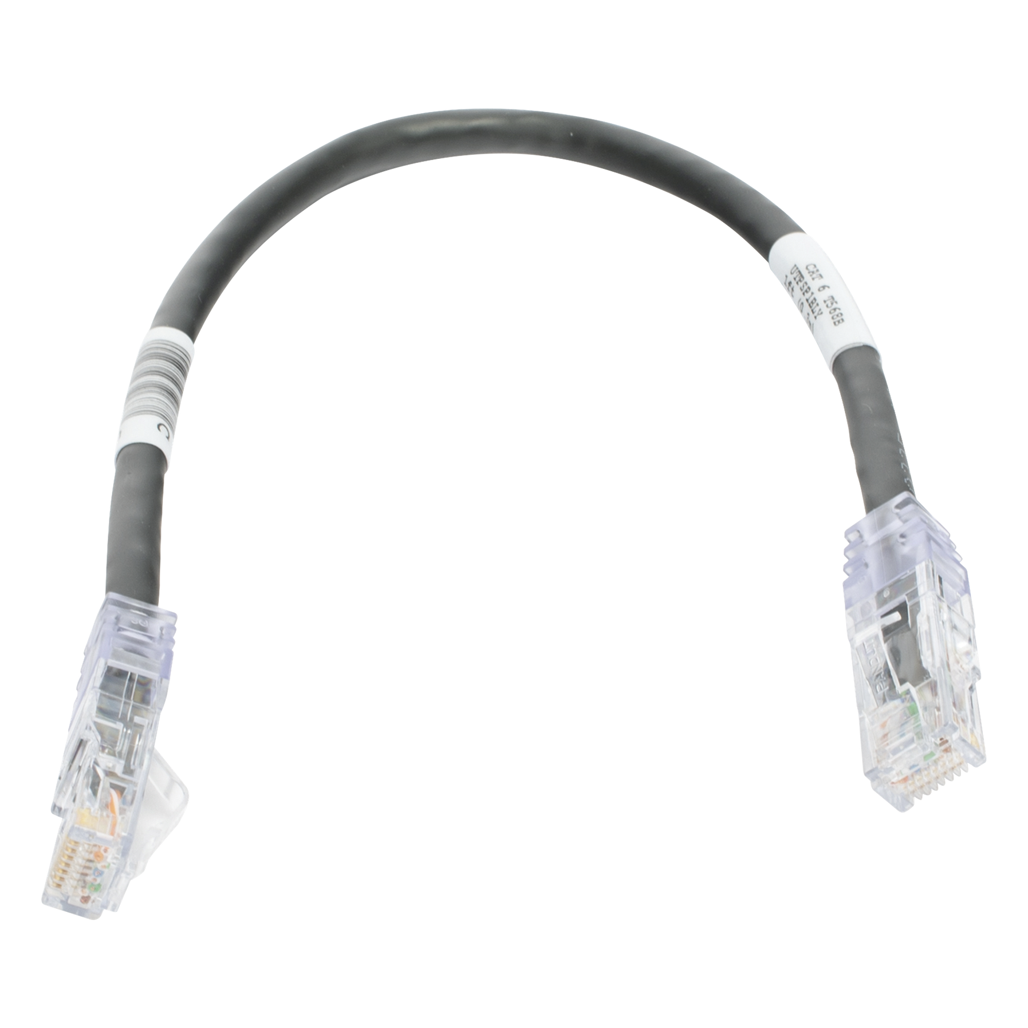 Cable de Parcheo UTP Cat6 / 24 AWG / CM / 0.3 m (1 pie) / Color Negro — PANDUIT · SKU UTPSP1BLY