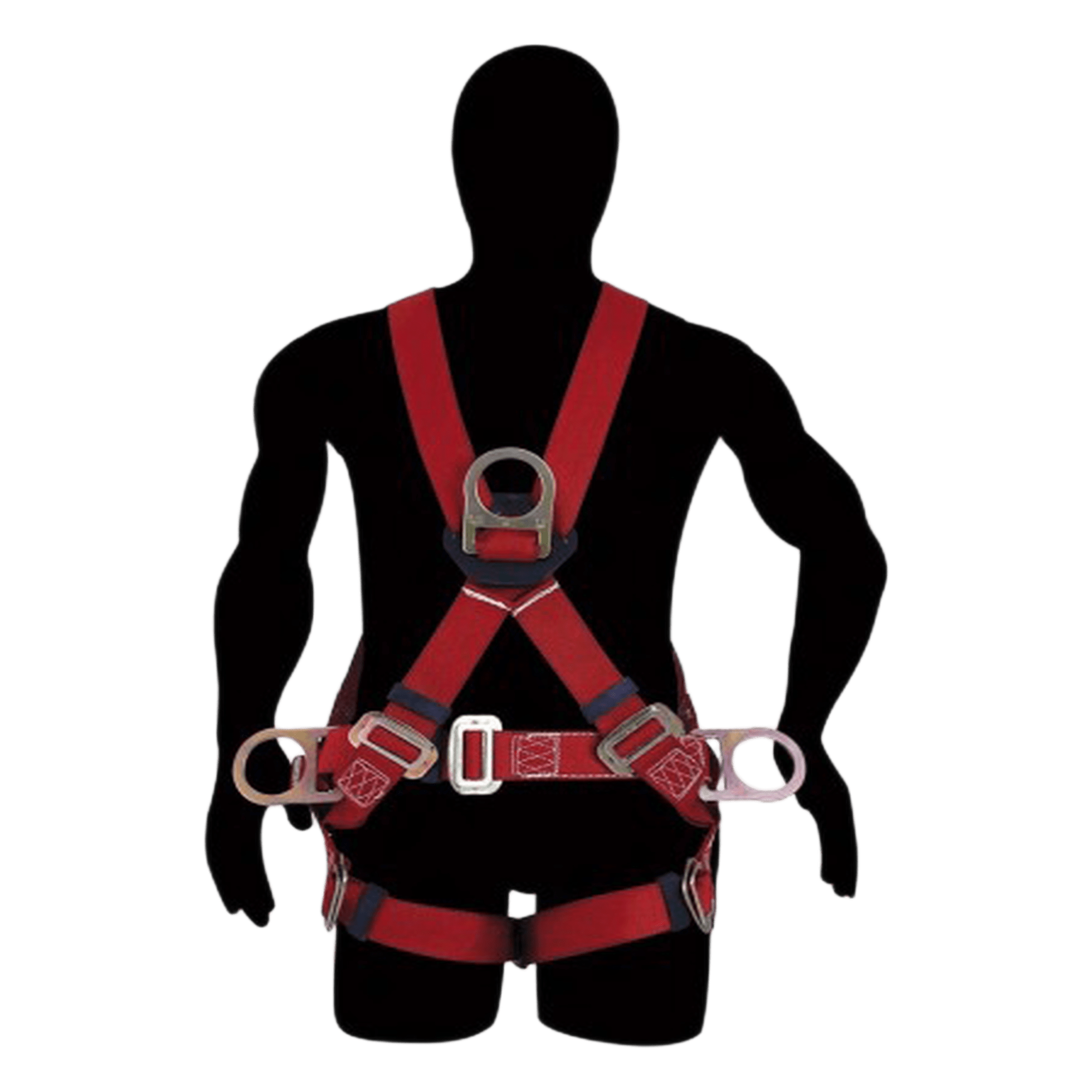 Arnés de Suspensión / Resistencia 3,090 kg / Talla 40-44 / Hebilla Rápida Conexión / Anillo D Forjado / ANSI A10.14 y Z359.1 — URREA · SKU SYS-USA7B
