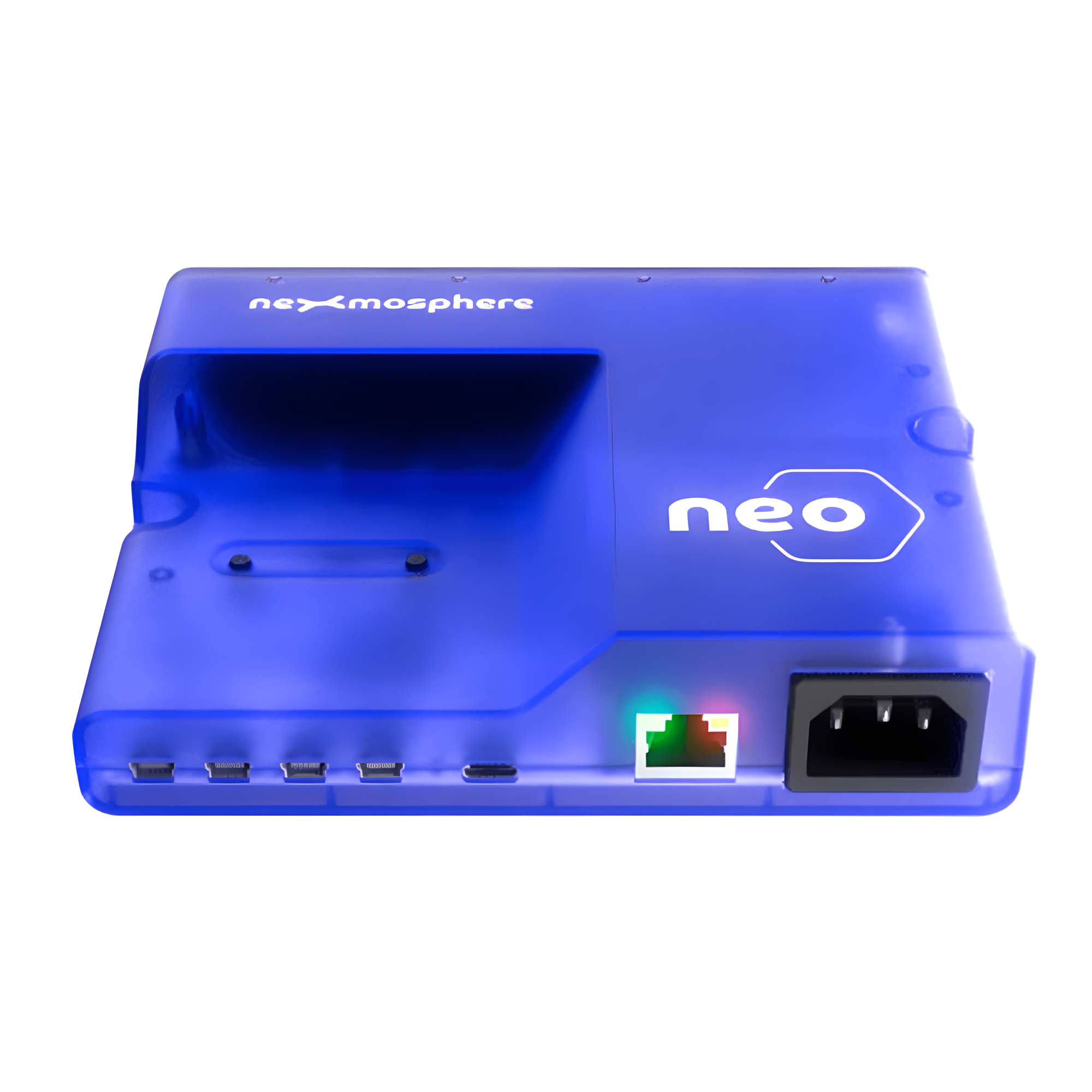 Controlador de Potencia / 2 Salidas C13 10A / Medición Individual V-A-W-kWh / 4 Puertos X-Talk / USB-C + Ethernet / 16 Horarios Programables — NEXMOSPHERE · SKU NEO-620