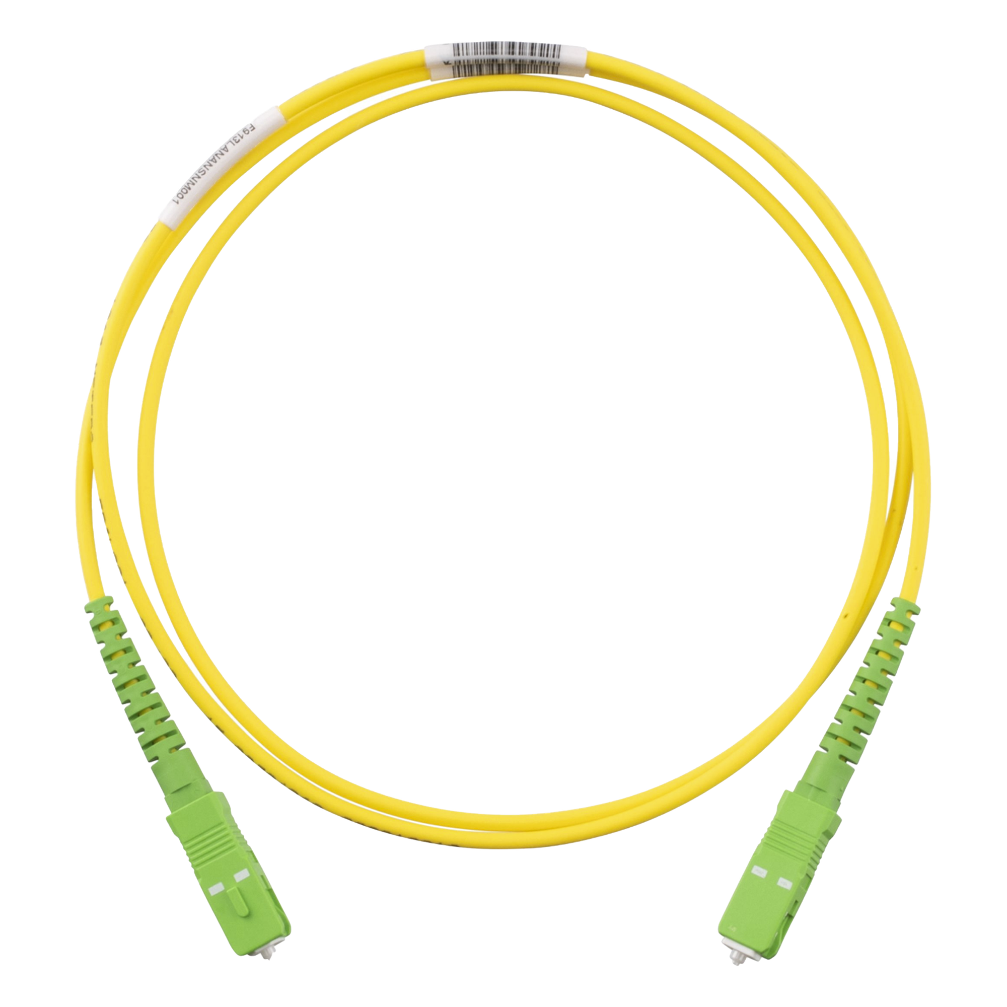 Jumper de Fibra Óptica / Monomodo OS2 9/125 / SC/APC-SC/APC Simplex / OFNR Riser / Amarillo / 1 m (3.28 ft) — PANDUIT · SKU F913RANANSNM001