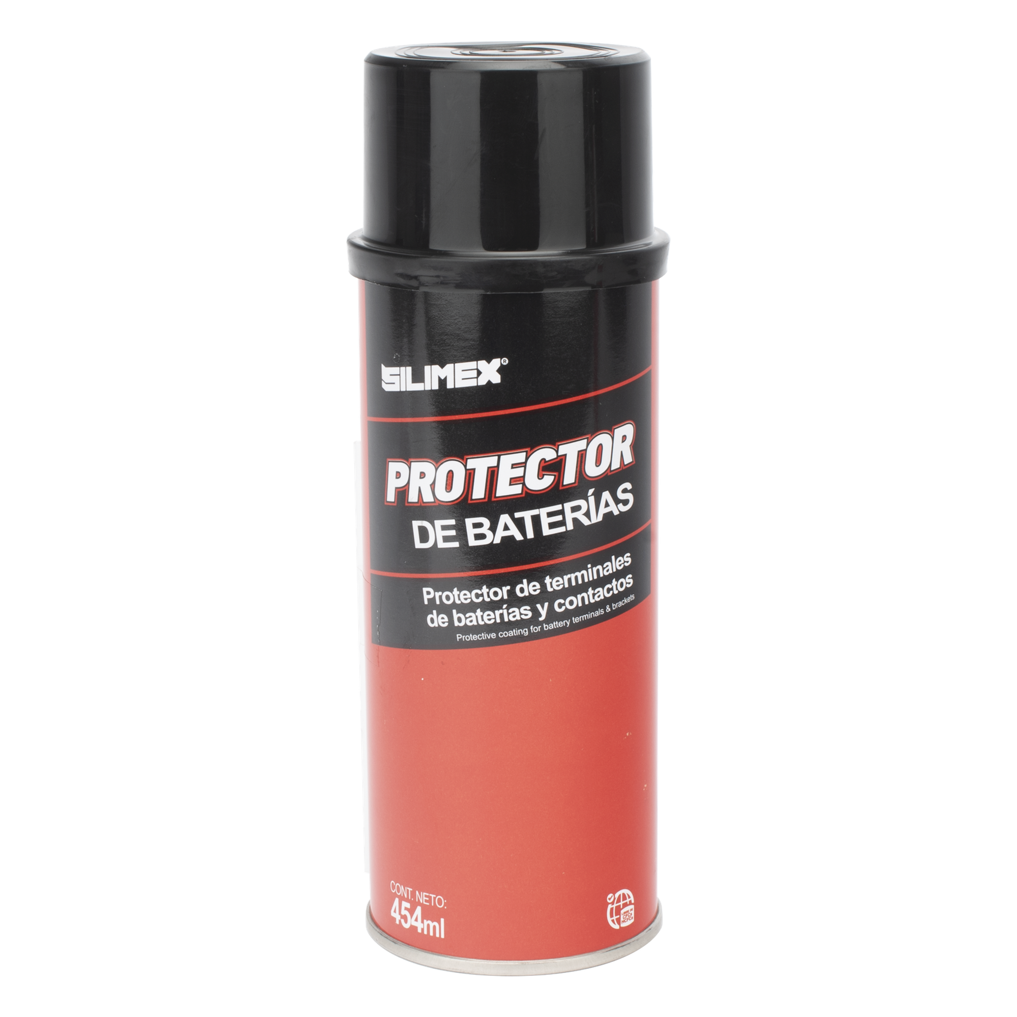 Protector de Baterías / Resistencia a Humedad y Salinidad / Envase 454 ml (15.4 fl oz) / Libre de CFC y HCFC — SILIMEX · SKU EXI33