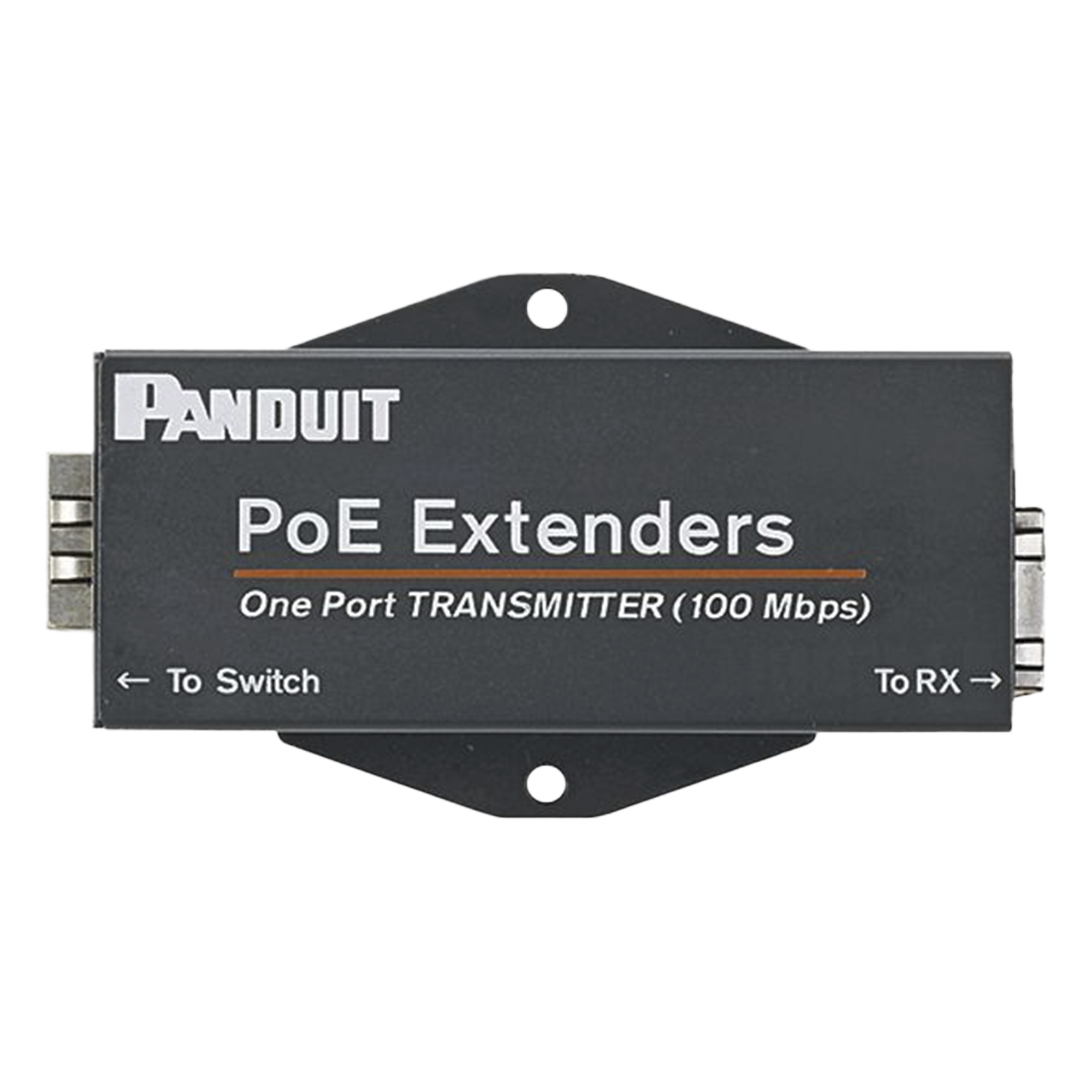 Extensor PoE/PoE+ / 610 m (2000 ft) / 10/100 Mbps / Cat5e/Cat6 / -40°C a 70°C / RJ45 — PANDUIT · SKU POEXTX1