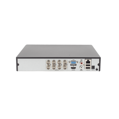 DVR Pentahíbrido / 16 Canales Totales / 8 TurboHD + 8 IP / 8 Megapixel (4K) / Audio Bidireccional Coaxitron / H.265+ / HDMI y VGA 4K