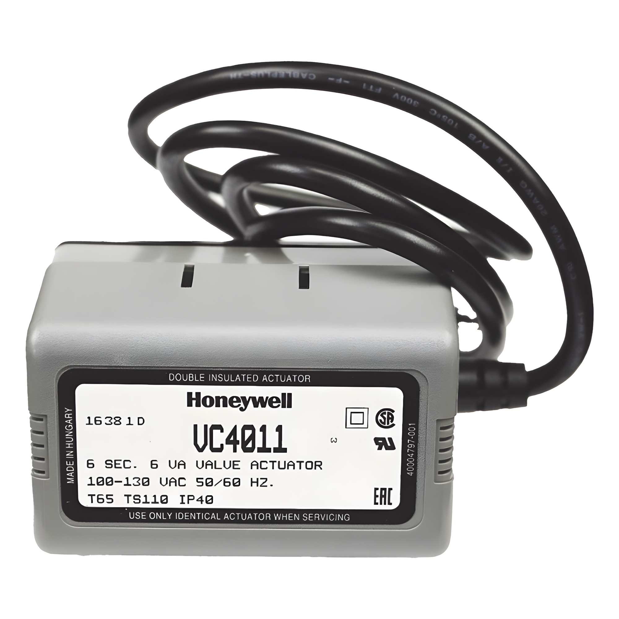 Actuador On/Off para Válvulas / 120 VCA / Cierre Hermético 60 psi / IP40 / Tiempo de Operación 6 s — HONEYWELL HOME RESIDEO · SKU VC4011ZZ00