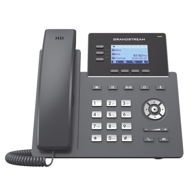 Teléfono IP / 3 Líneas SIP / 6 Cuentas / Puertos Gigabit / Codec Opus / IPv4/IPv6 / Gestión en la Nube — GRANDSTREAM · SKU GRP2603