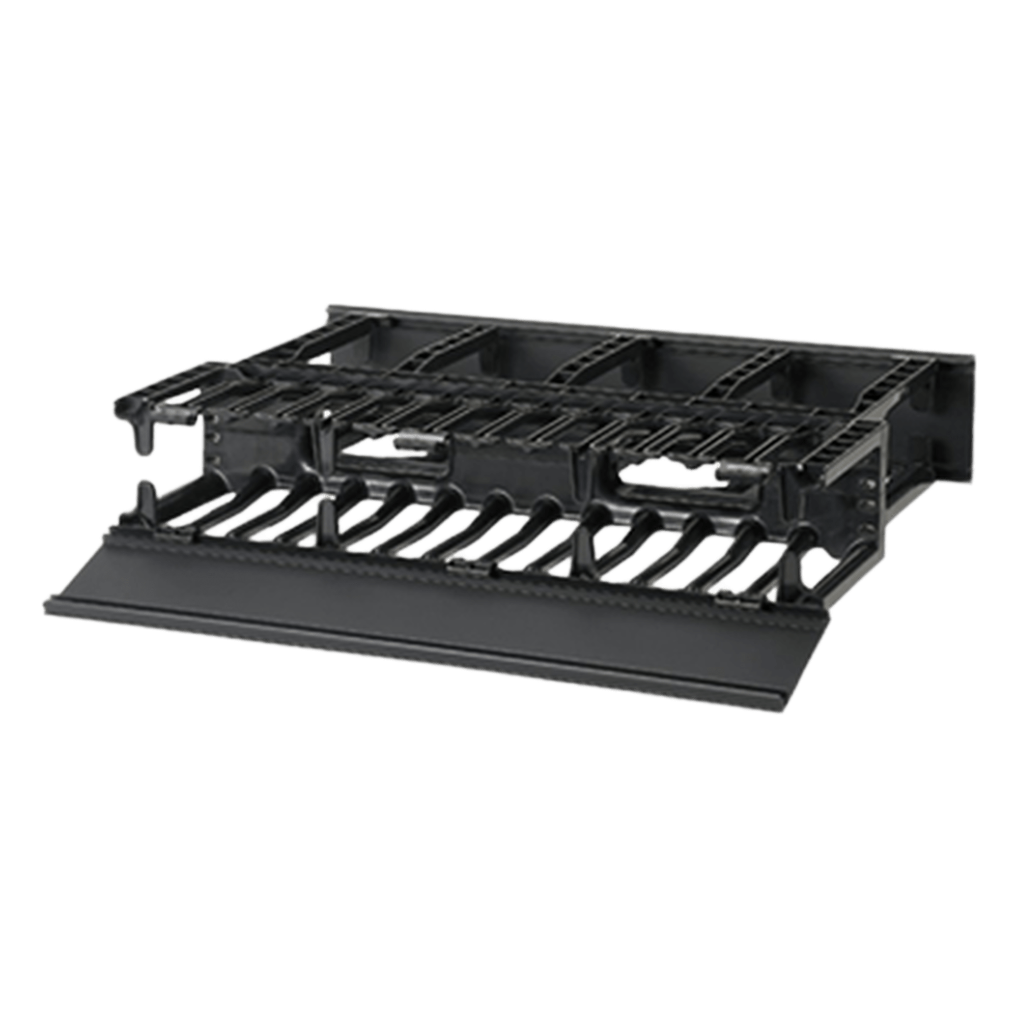 Organizador de Cables Horizontal / Alta Densidad / Doble Frontal y Posterior / Rack 19in / 2UR / 48.3 cm (19in)