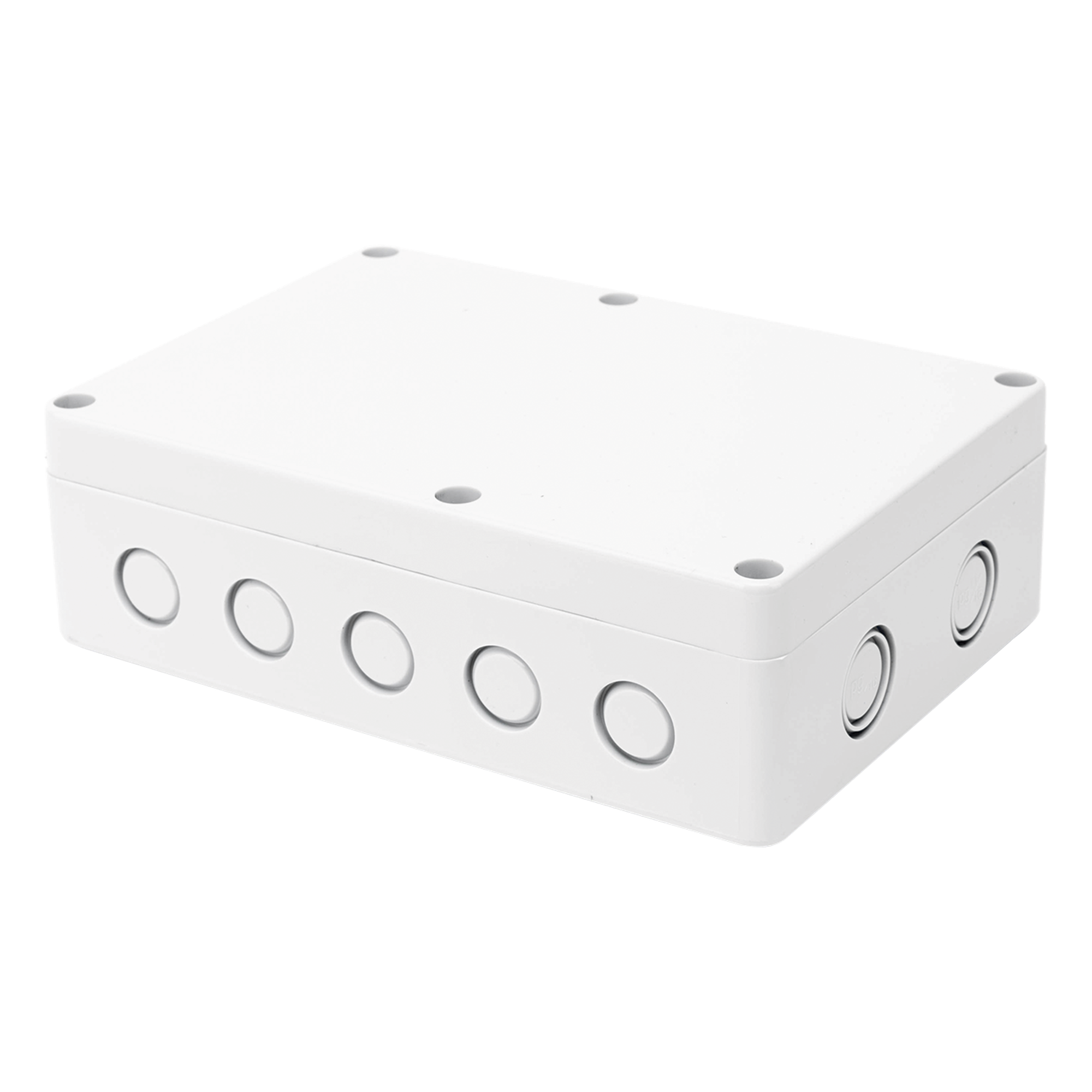 Gabinete Plástico para Exterior / IP65 / 180 x 125 x 57 mm / 16 Entradas de Cableado / -20 a 60 °C / ABS