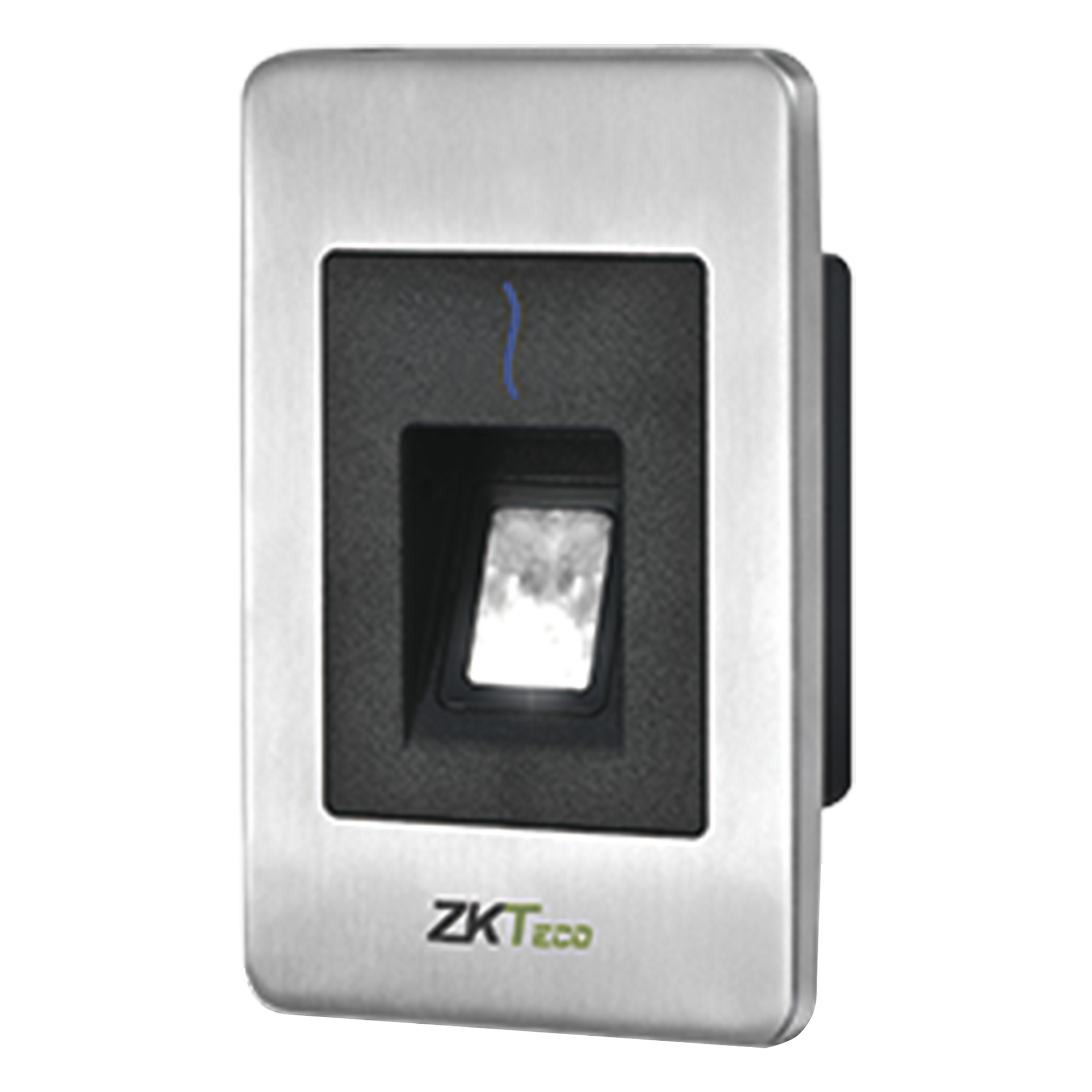 Lector Esclavo de Huella y Proximidad / RS-485 / IP65 / Acero Inoxidable / -10°C a 45°C / 125 kHz RFID / 4.76 x 3.04 x 1.50 in — ZKTECO · SKU FR1500S