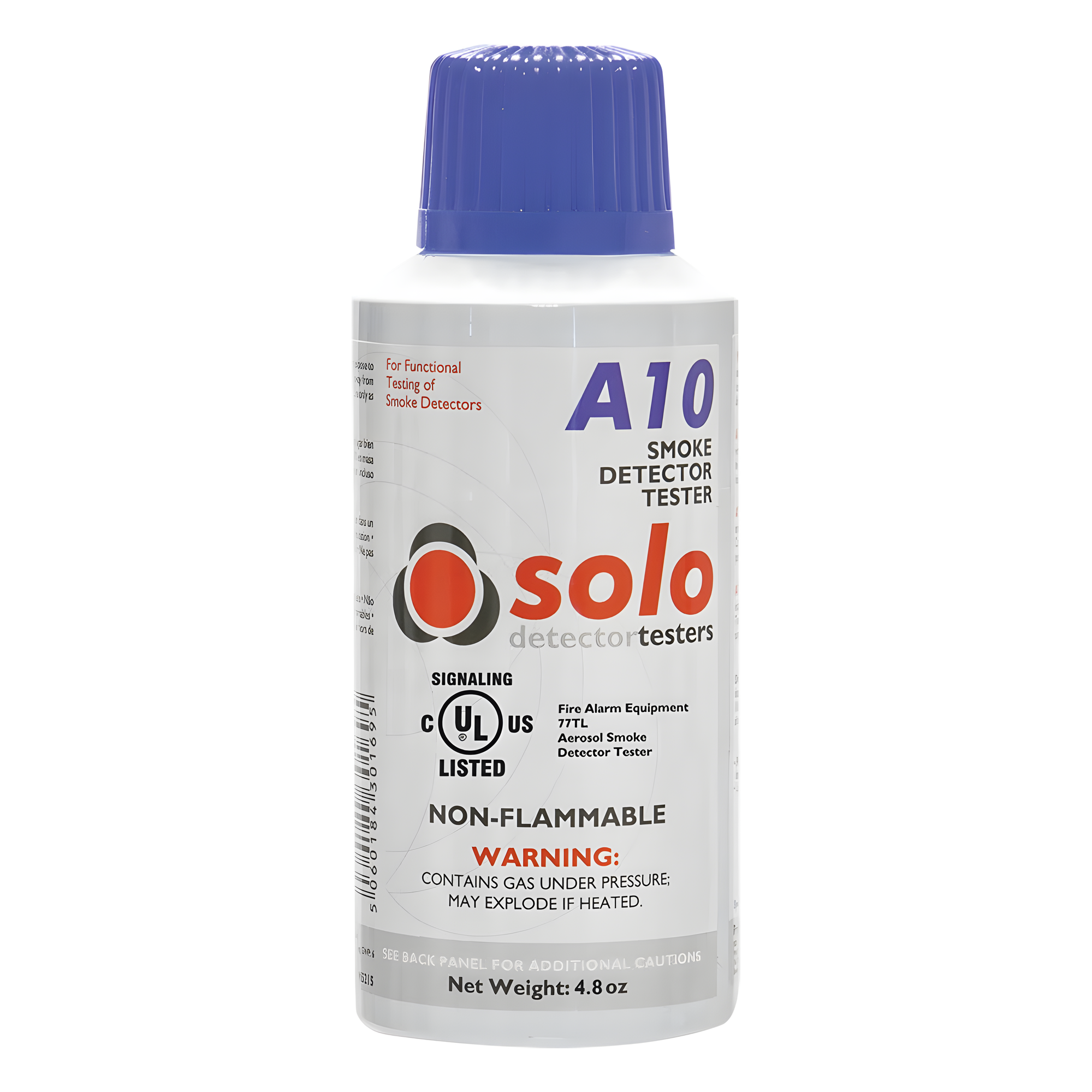 Lata de Humo Sintético / 141.9 ml / No Tóxico / No Inflamable / Libre de Silicona / 100% Biodegradable / Listado UL — SDI · SKU SOLO-A10