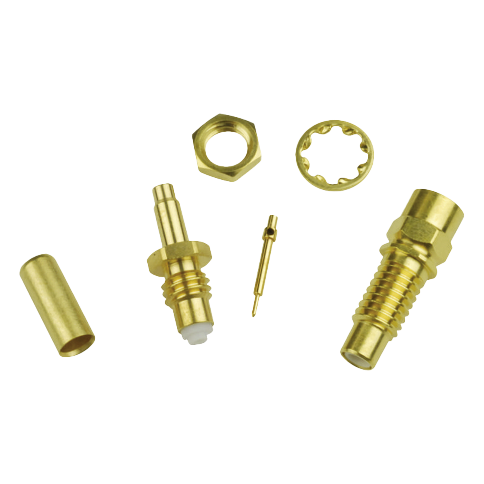 Conector Jack SMC / Anillo Plegable / Cable RG-316 / Montaje en Chasis — NEWARK · SKU 90F2590