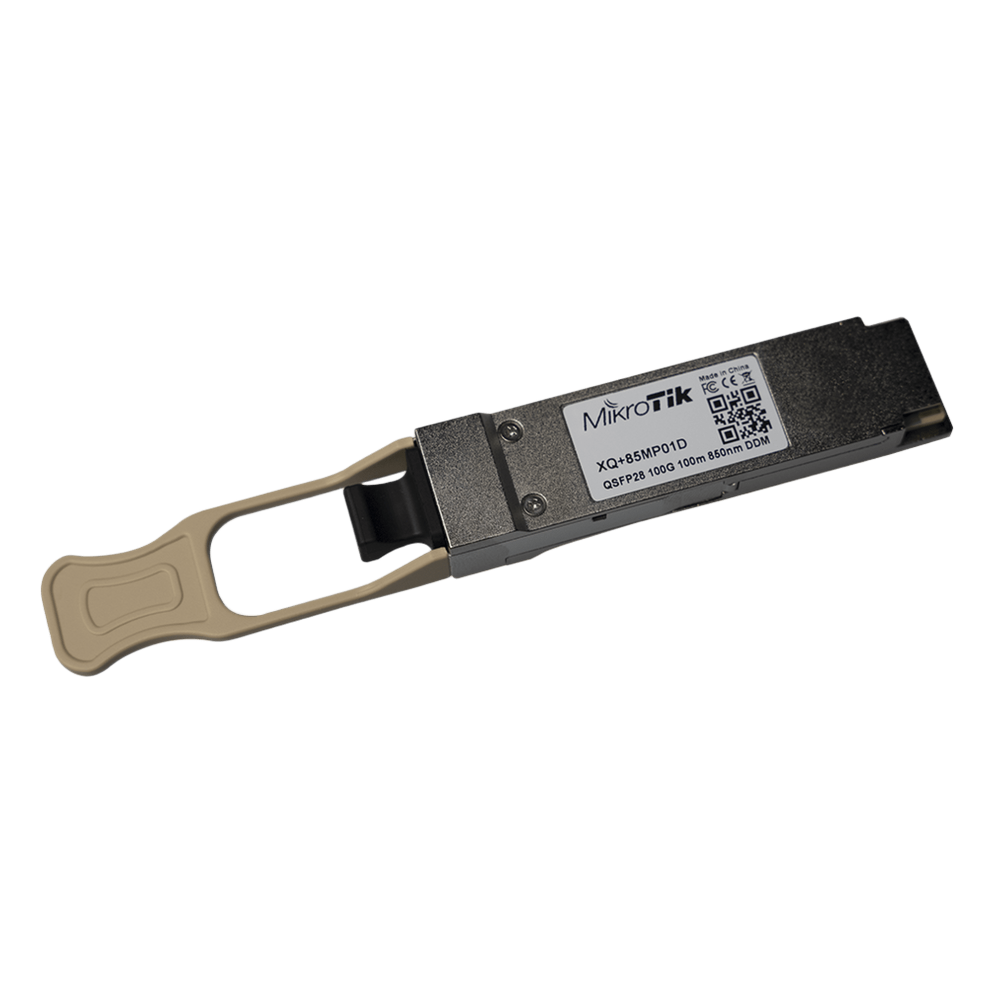 Transceptor / 40-100 Gbps / QSFP+/QSFP28 / MM 850 nm / 100 m (328 ft) / MTP/MPO-12 — MIKROTIK · SKU XQ+85MP01D