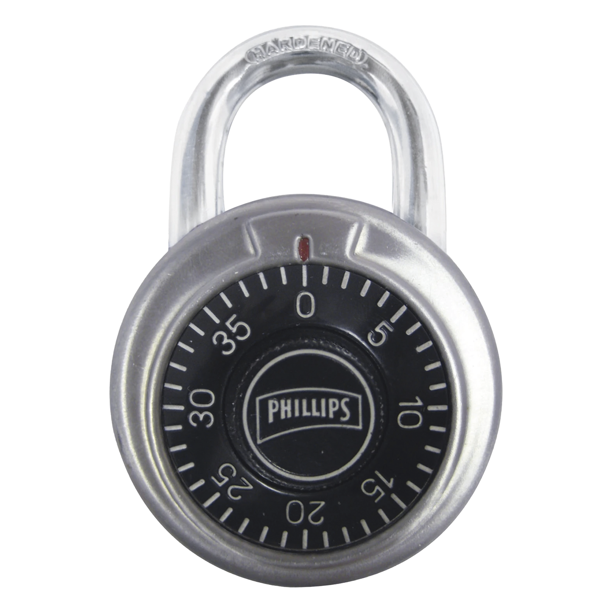 Candado de Combinación / 50 mm (1.97') / 3 Discos / Dial 40 Divisiones / Acero Inoxidable / Sin Llave — PHILLIPS-ASSA ABLOY · SKU MX2244