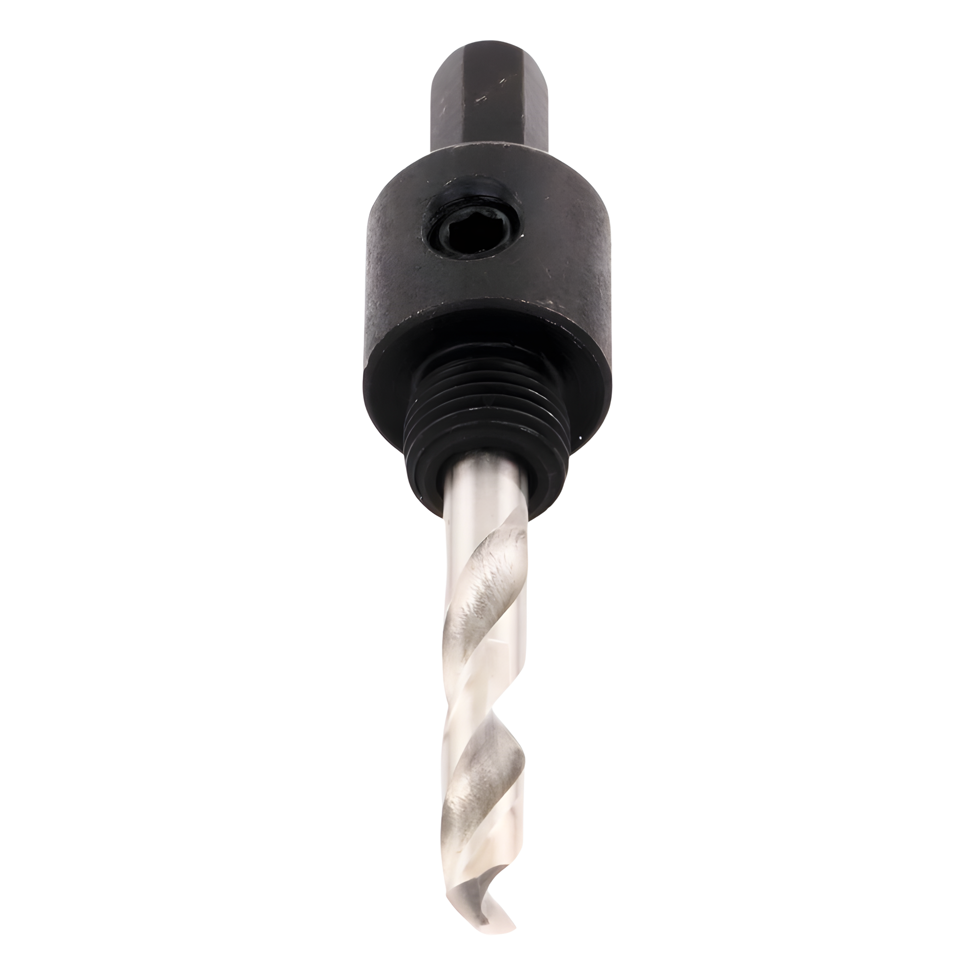 Adaptador para Broca Sierra / 3/8" / Compatible 3/8" y 1/2" / Brocas 9/16" a 1-1/8" / Guía de Eje Único
