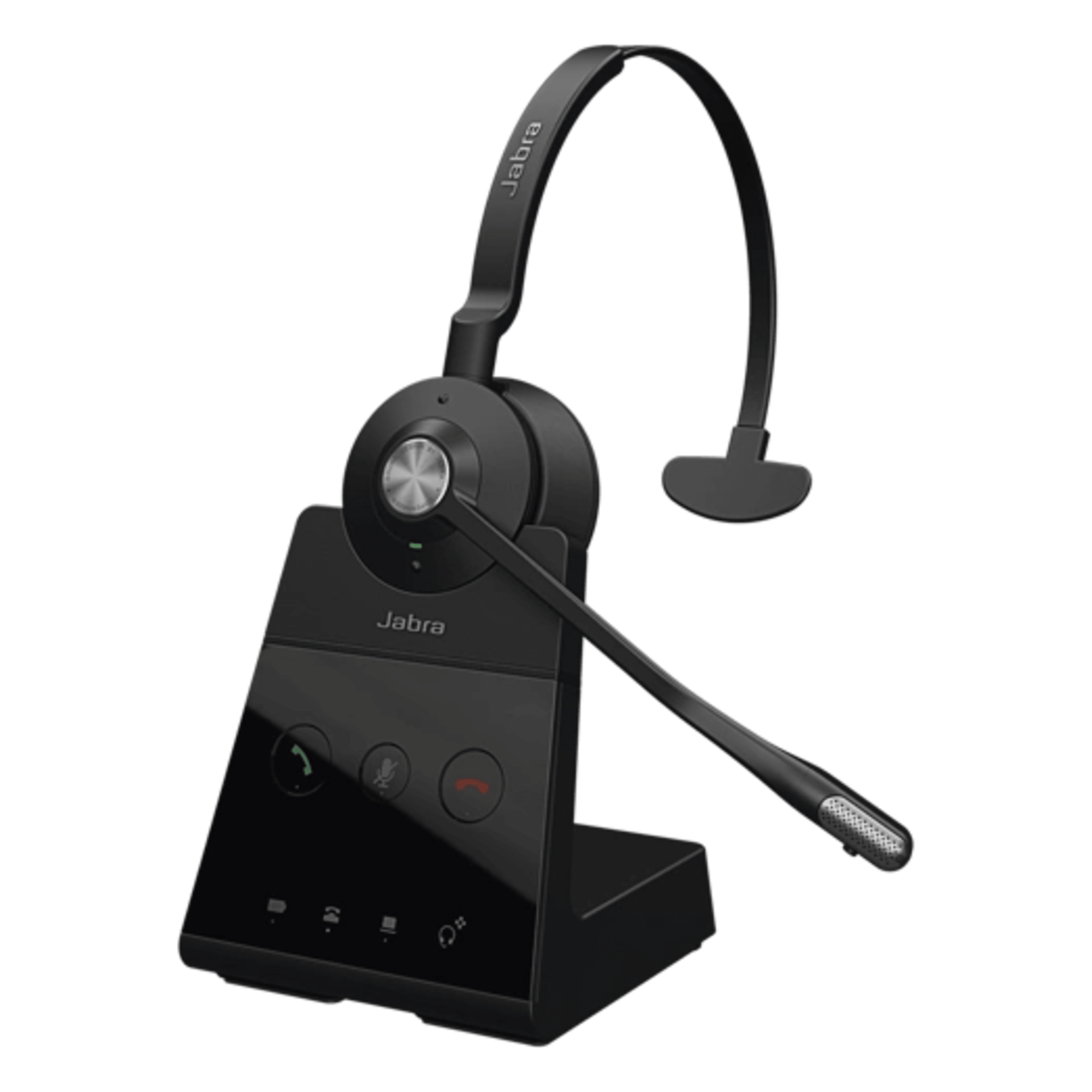 Auricular Inalámbrico Profesional / DECT / Alcance 150 m (492.1 ft) / Doble Conectividad Teléfono y Softphone / Audio Banda Ancha / Cancelación de Ruido / Autonomía 13 h — JABRA · SKU ENGAGE-65-SE-MONO