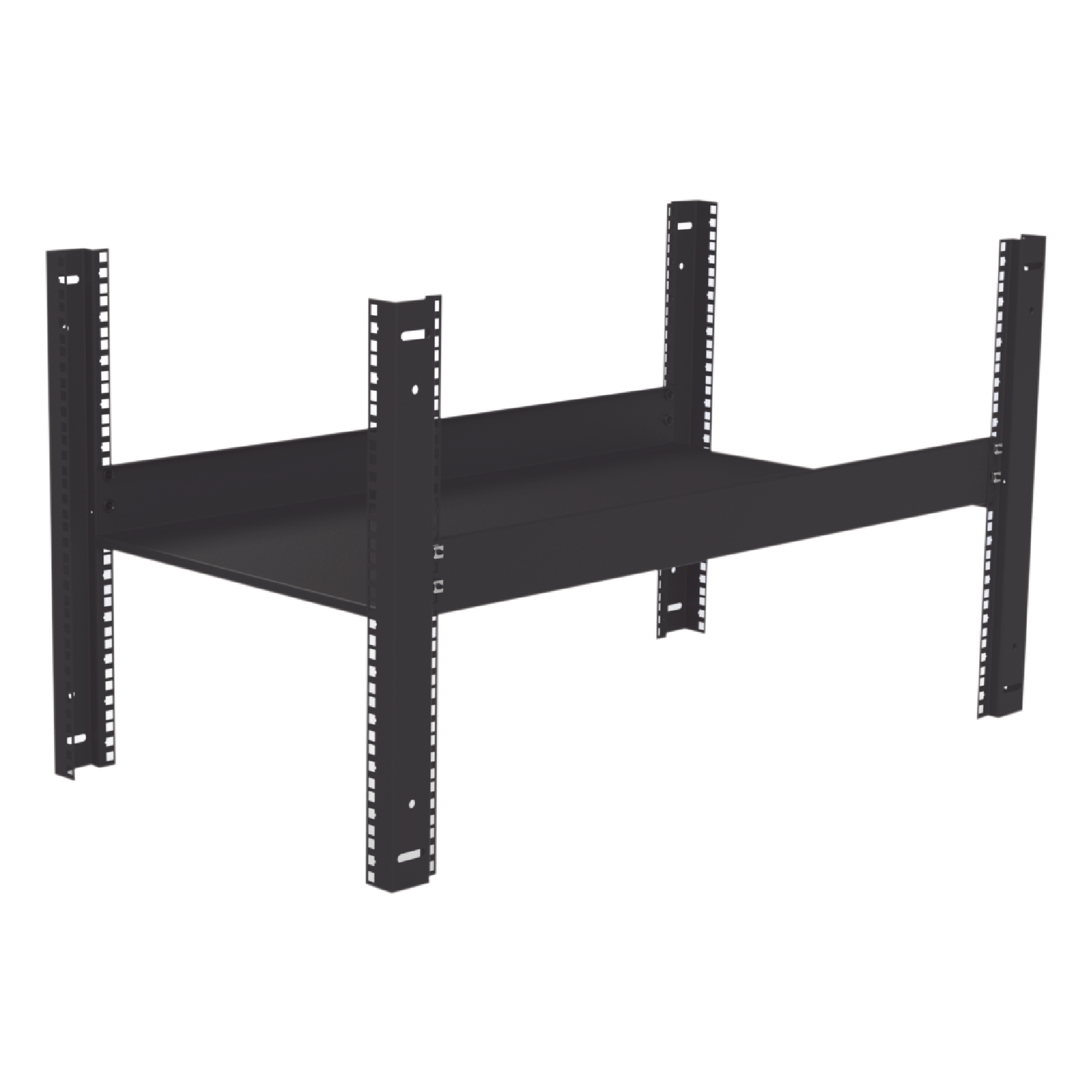 Charola Fija de Sujeción Lateral, 90 cm de Profundidad, 2U. Compatible con LP-60120-XX-UR2