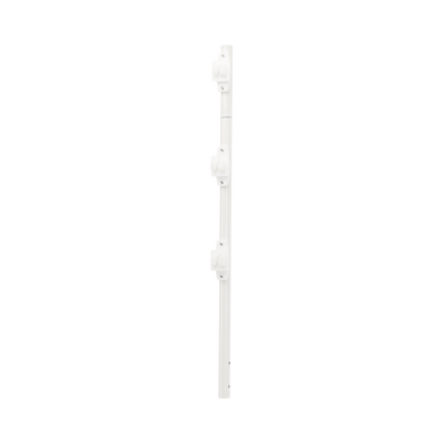 Poste de Paso / Tubo de Acero Galvanizado / Diámetro 1" / Longitud 75 cm (2.46 ft) / 3 Aisladores / Pintura Blanca / Peso 0.5 kg