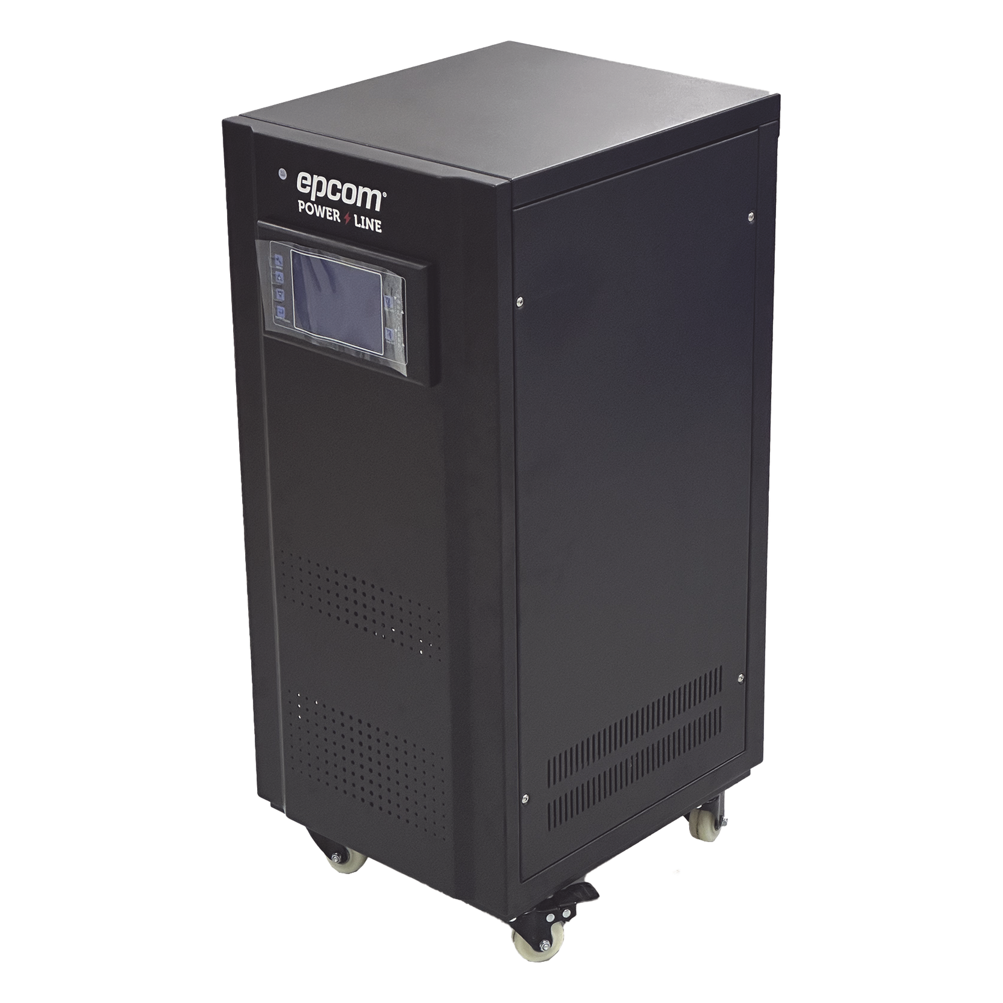 Regulador de Voltaje Trifásico / 10 kVA / 8 kW / Entrada 176-264 Vca / Salida 215.6-224.4 Vca / Estabilización ±2% / Eficiencia 98% — EPCOM POWERLINE · SKU EPL10K3FVR