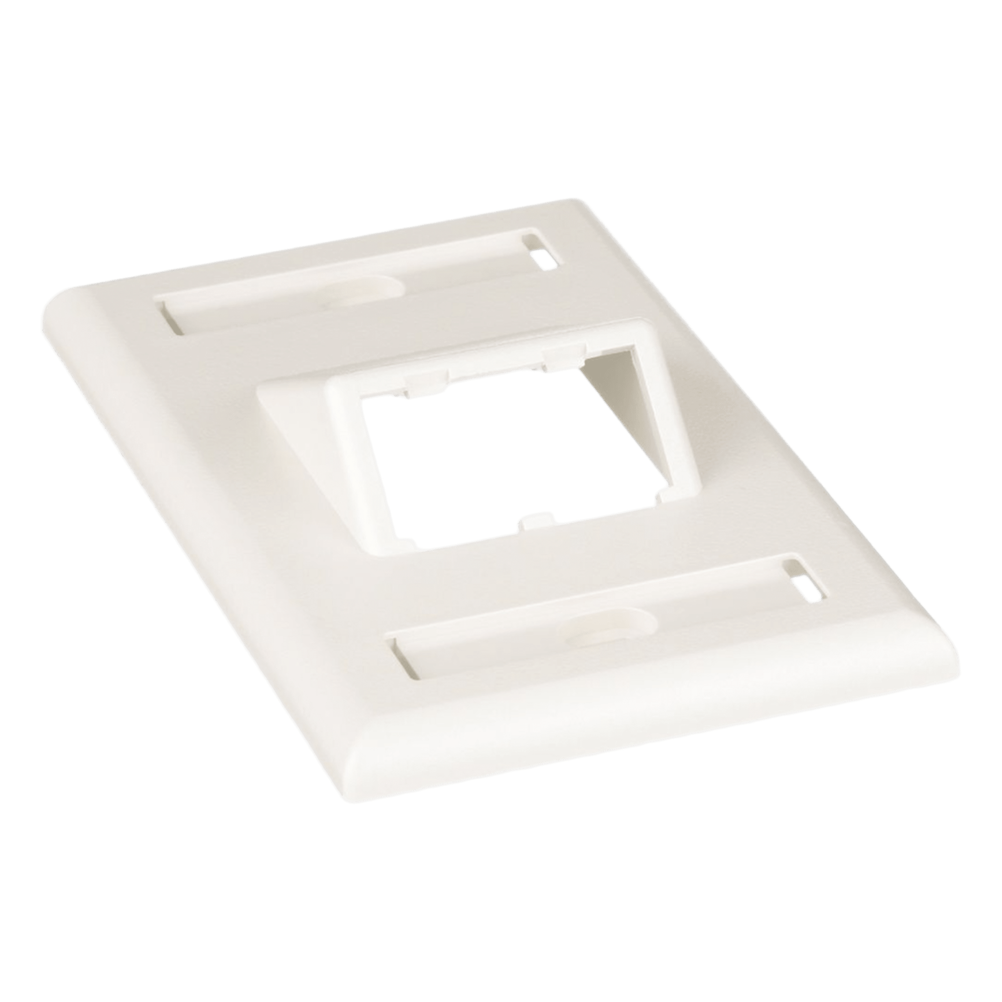 Placa de Pared Vertical / 2 Puertos Mini-Com Inclinados / ABS / Blanco Mate / Con Etiquetas — PANDUIT · SKU CFPSL2IWY