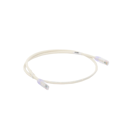 Cable de Parcheo UTP Categoría 6, con Plug Modular en Cada Extremo - 1 Metro (3.28 Pies) - Blanco Mate