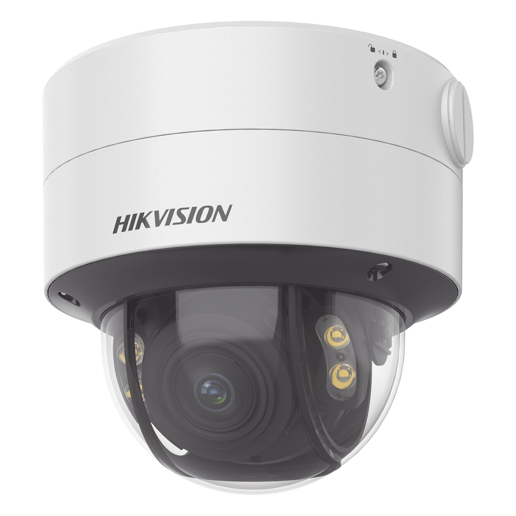 Domo IP / 4 MP / Color 24/7 / Lente Varifocal 3.6-9 mm / Luz Blanca 40 m (131 pies) / WDR 130 dB / IP67 / IK10 / AcuSense / MicroSD 512 GB — HIKVISION · SKU DS-2CD2747G2-LZS(C)