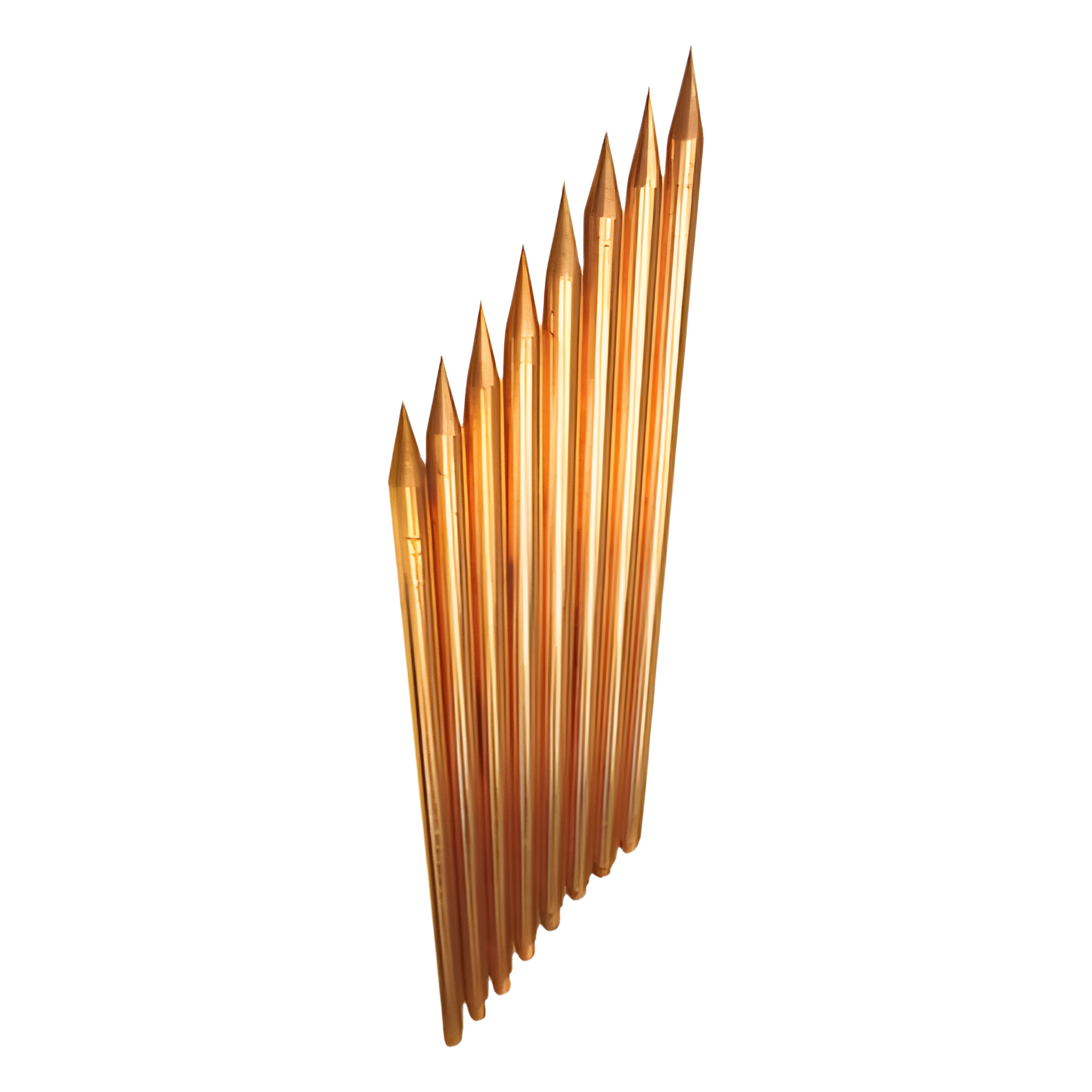 Varilla de Puesta a Tierra / Acero con Recubrimiento de Cobre / Diámetro 5/8" / Longitud 3 m (9.8 ft) / AISI 1018 — TOTAL GROUND · SKU TG-VAR-3058