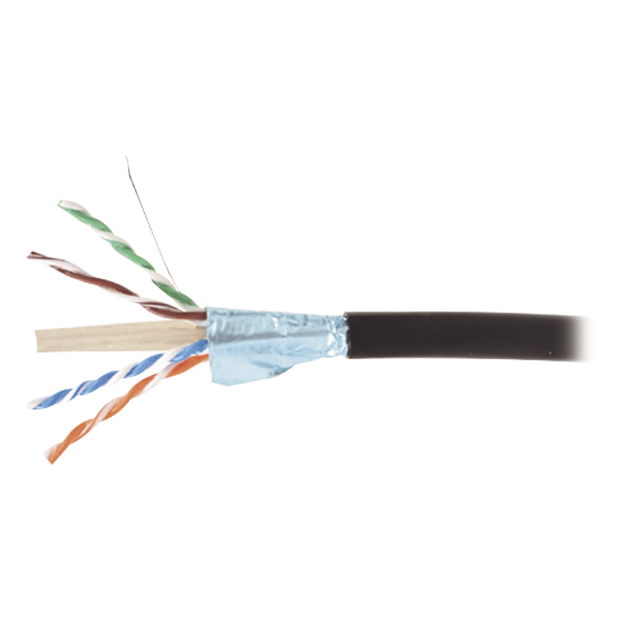 Cable Blindado F/UTP Cat6A / 23 AWG / Gel Bloqueador de Agua / Exterior / Enterrado Directo / 305 m (1000 pies) — SIEMON · SKU 9A6O4-A5-01AR1A