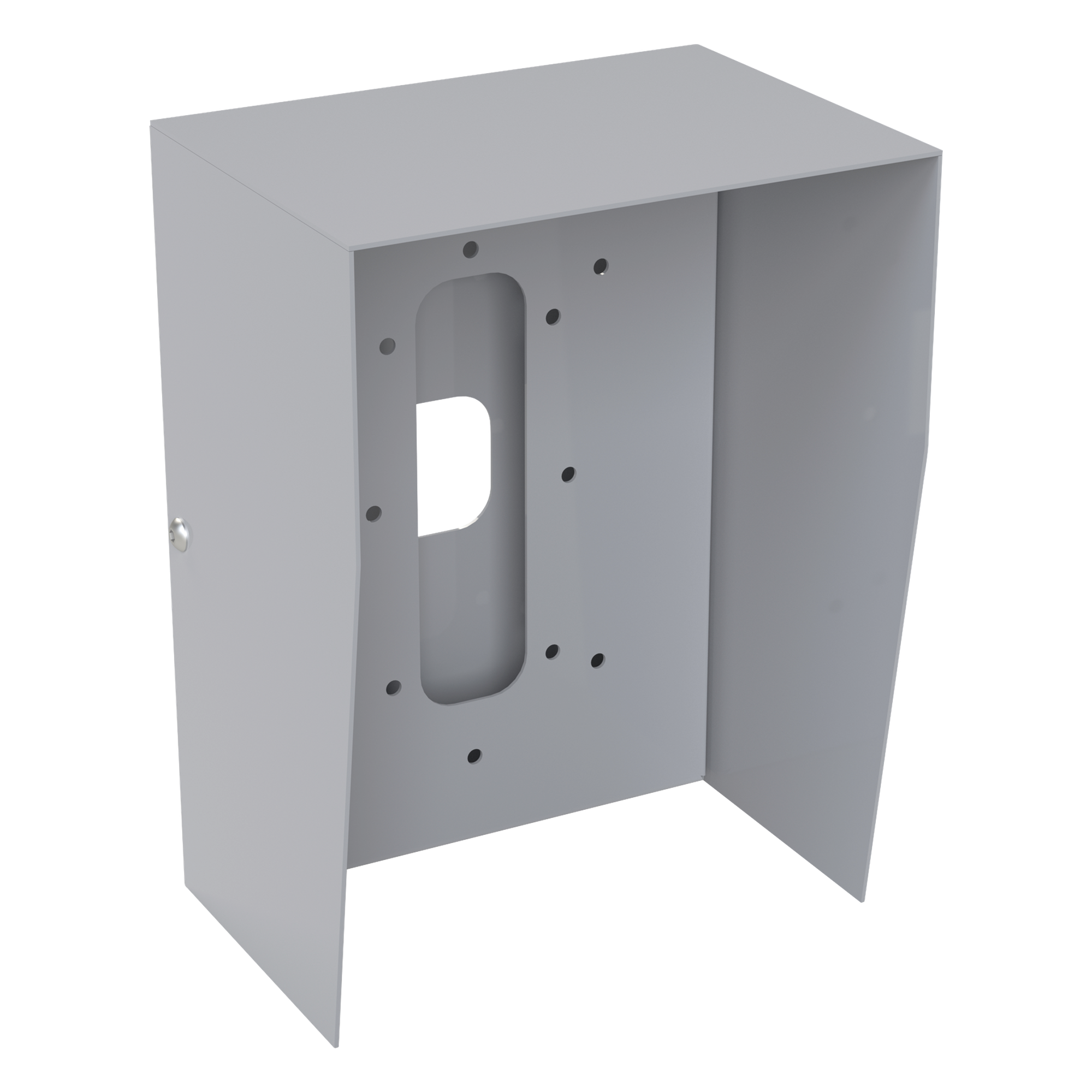Cubierta Protectora Industrial / Acero Calibre 18 / Pintura Electrostática Gris / 1.38 kg / Montaje en Poste Tubular — EPCOM INDUSTRIAL · SKU BASEINT