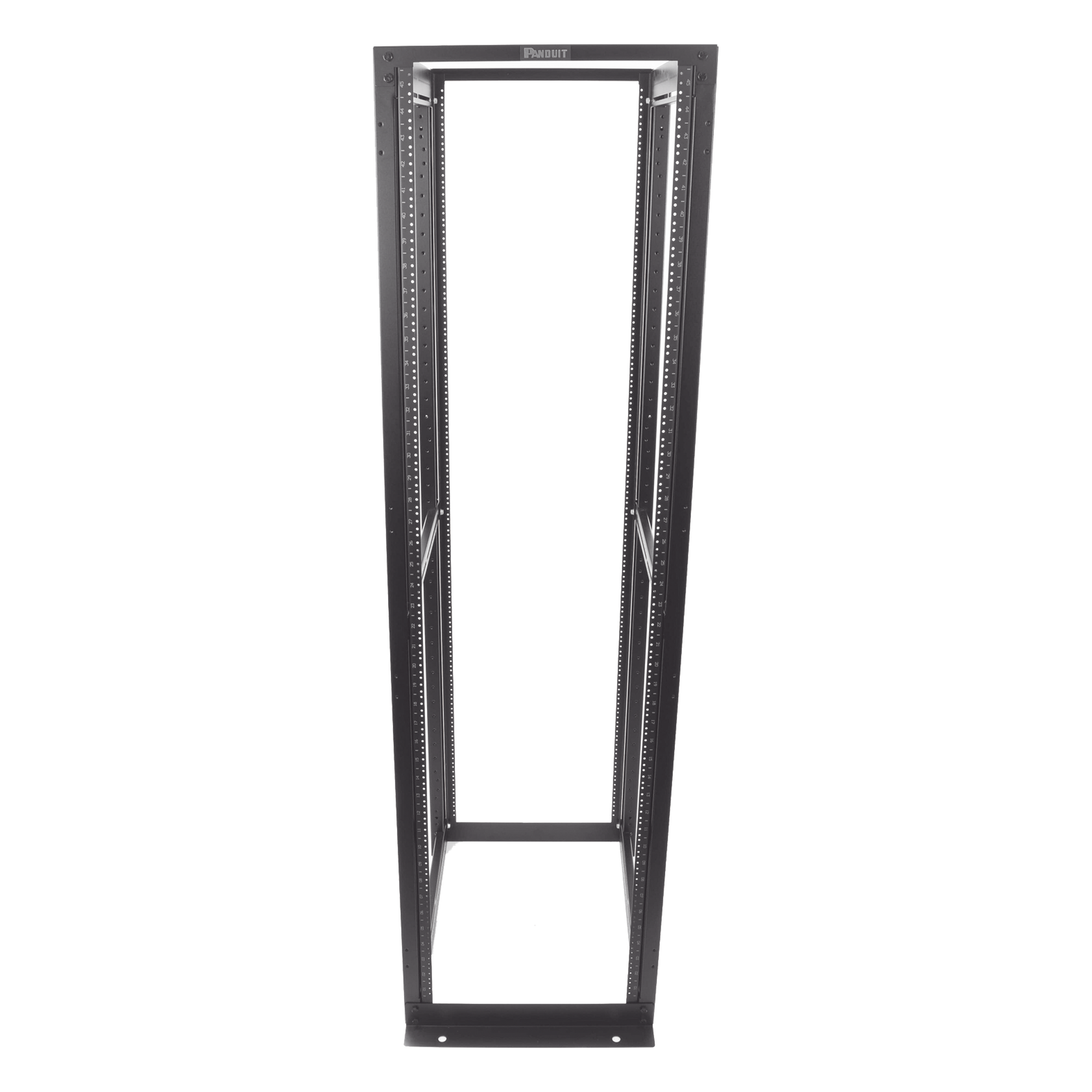 Rack de Cuatro Postes / 45 Unidades de Rack / 19" EIA / Carga 2500 lbs (1134 kg) / Profundidad 762 mm (30 in) / Rieles Numerados Roscados #12-24