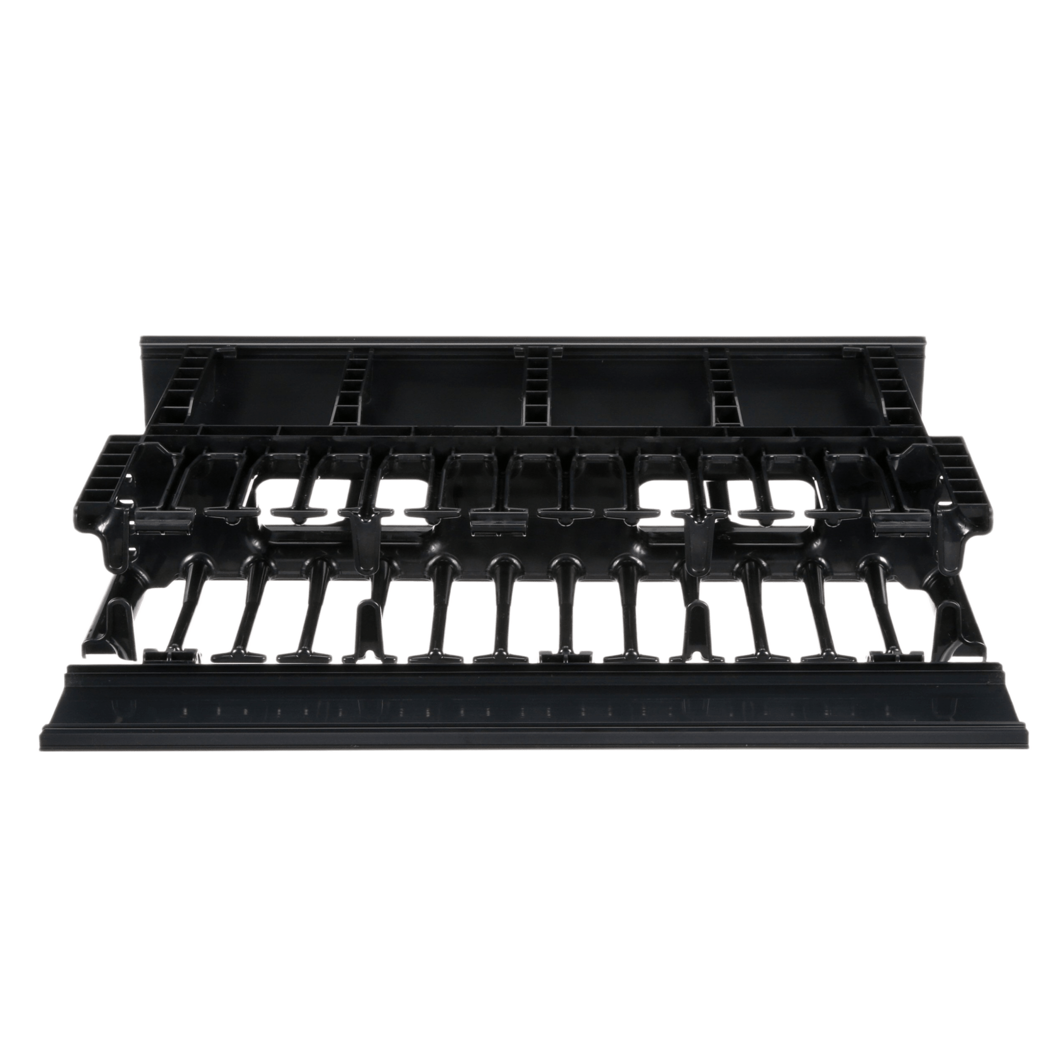 Organizador de Cables Horizontal / Alta Densidad / Doble Frontal y Posterior / Rack 19in / 2UR / 48.3 cm (19in) — PANDUIT · SKU NM2