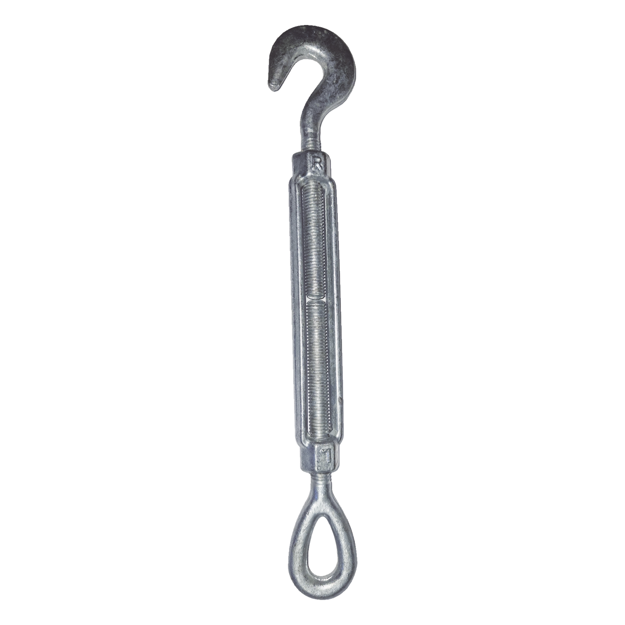 Tensor de Acero Forjado / 1/2 in / Carrera 6 in / Ojo-Gancho / Galvanizado Inmersión en Caliente / Carga 1500 lbs — SYSCOM TOWERS · SKU TEN-1/2X6-OGJ