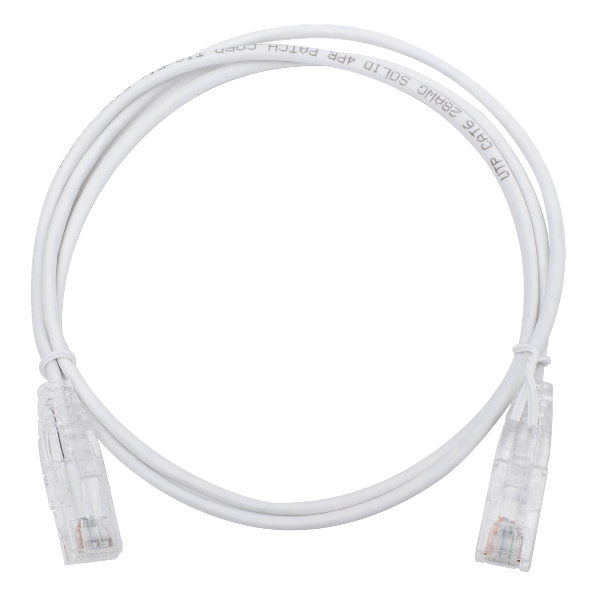 Cable de Parcheo Slim UTP Cat6 / 1 Metro (3.28 Pies) / 28 AWG / Blanco / 1 Gbps+ — LINKEDPRO BY EPCOM · SKU LP-UT6-100-WH28