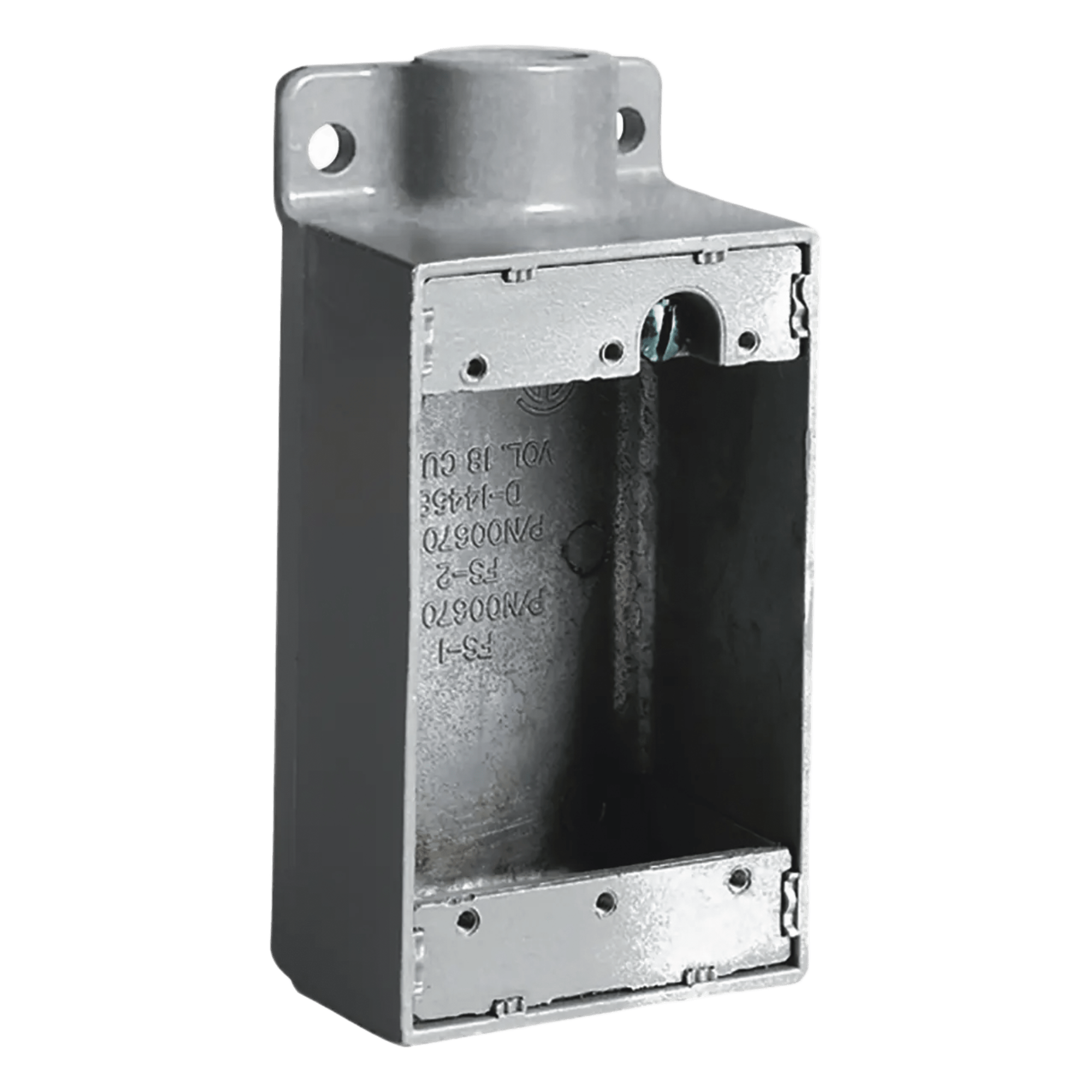 Caja Rectangular para Ambientes Húmedos / Aluminio Libre de Cobre / 3/4" / 1 x 1 x 2 in / Empaque de Neopreno / IP para Instalaciones Eléctricas — HUBBELL KILLARK · SKU HUB-FS-2