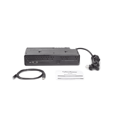 UPS de 750 VA/375 W, Topología Standby, Entrada 120 Vca NEMA 5-15P, de Escritorio, Con 8 Tomas NEMA 5-15R