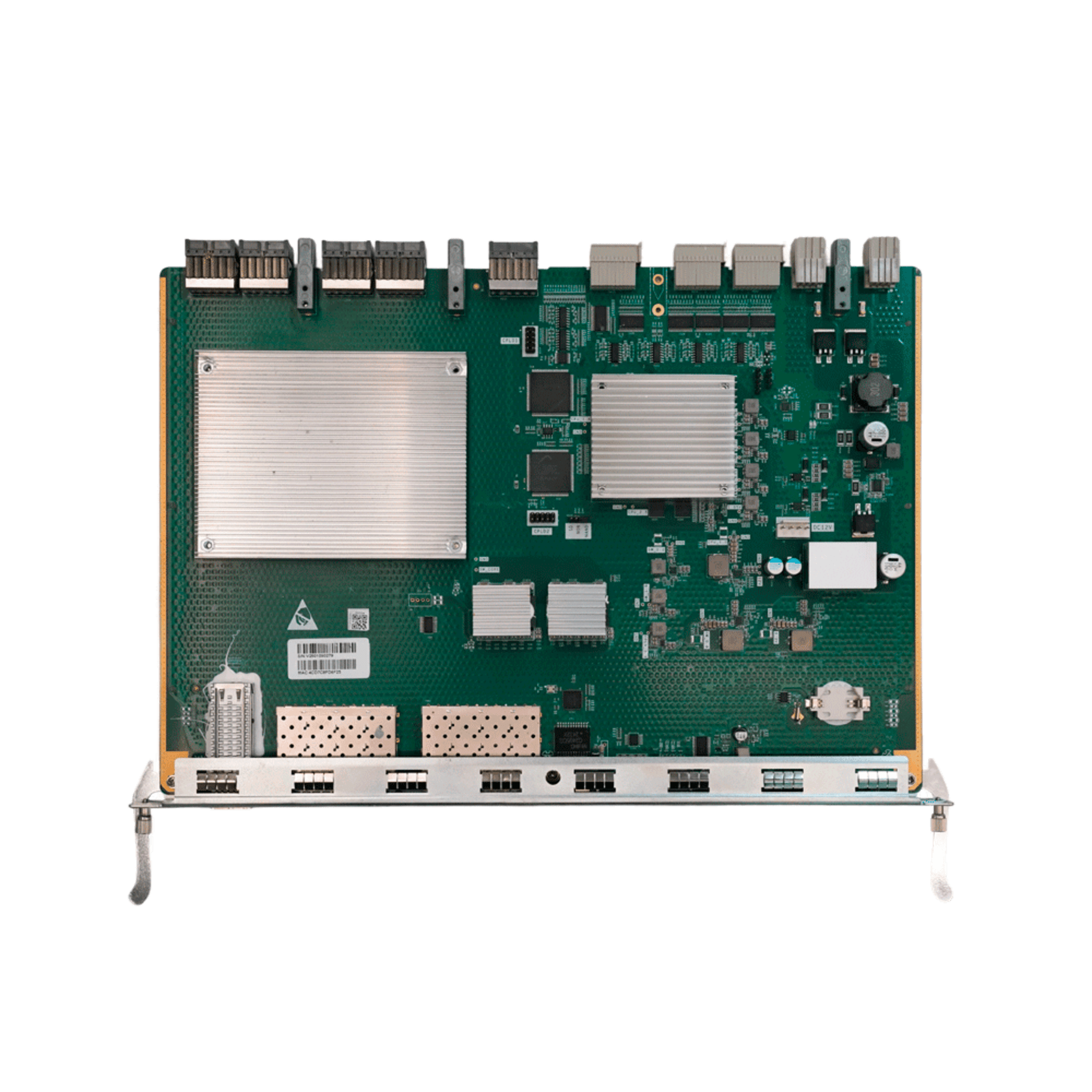 Tarjeta de Control y Uplink / 8 Puertos SFP+ 1/10G / 1 Puerto QSFP28 40/50/100G / Puerto AUX Out-Band / Slot 5-6