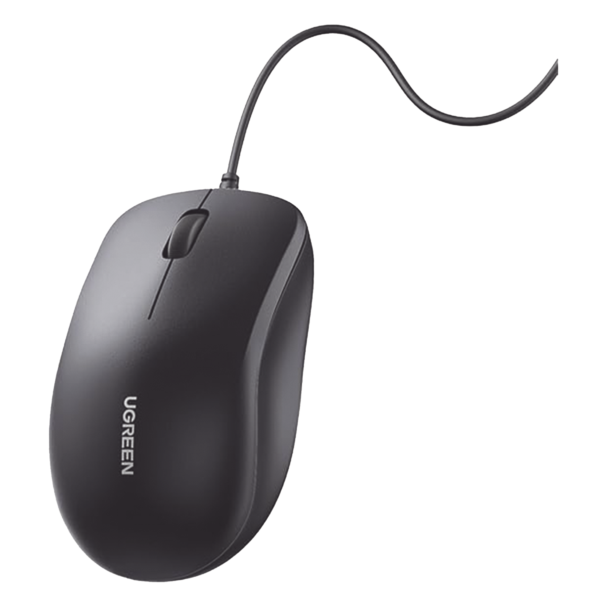 Mouse Óptico USB / 1200 DPI / Cable 1.5 m (4.9 ft) / 3 Botones / Diseño Ergonómico / Silencioso / Multiplataforma — UGREEN · SKU 90789