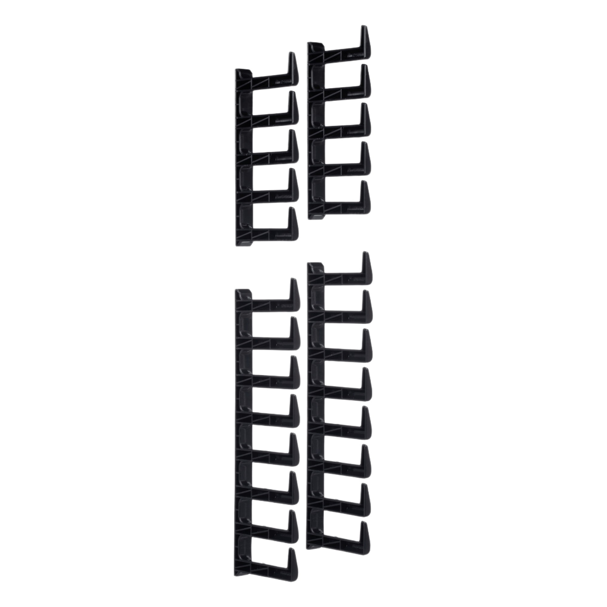 Kit Dedos Gestión de Cables / Gabinetes 42-51 RU / Dedos 100 mm / Anchura Ajustable 600-800 mm / Puertas Traseras 80% Perforación / Conexión Eléctrica Sin Cables