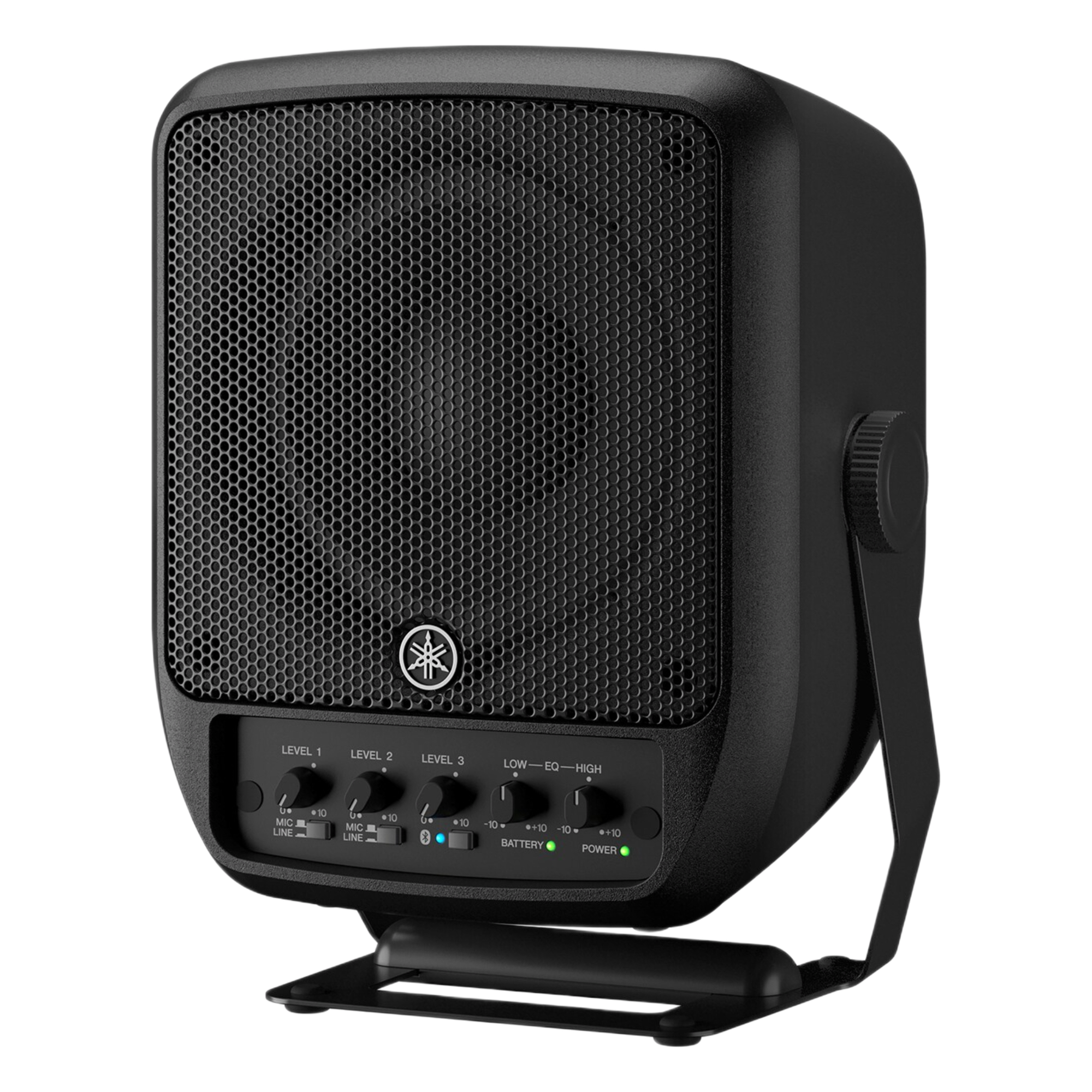 Sistema PA Portátil / 100 W Clase D / Driver Coaxial 6.5" / Batería 60 Wh 6 h / Bluetooth / 3 Canales / SPL 120 dB — YAMAHA · SKU STAGEPAS 100BTR-MKII