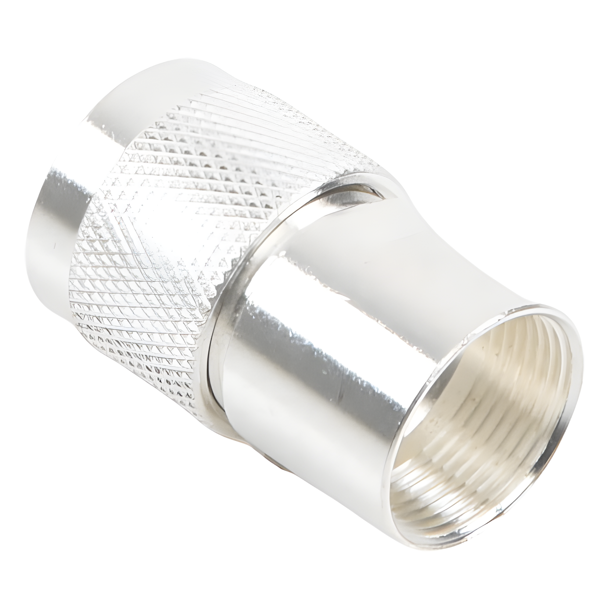 Conector Coaxial N Macho / Rosca / Cables LMR-400, 9913, RG8/U-SYS / Cuerpo Bronce Plateado / Contacto Oro / Aislante Teflón