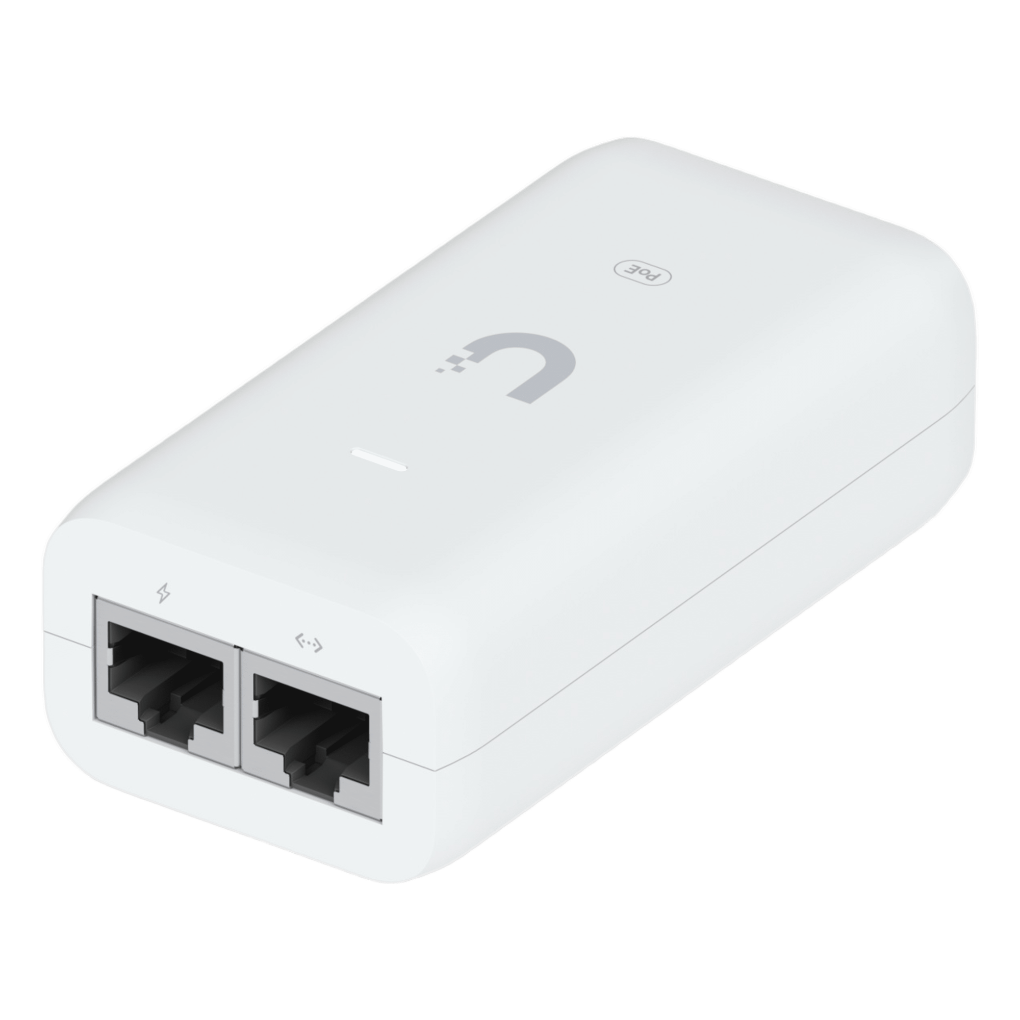 Adaptador PoE+ / 30W / 48V DC / Gigabit Ethernet / Protección Sobretensión / Entrada 100-240V AC — UBIQUITI · SKU U-POE+