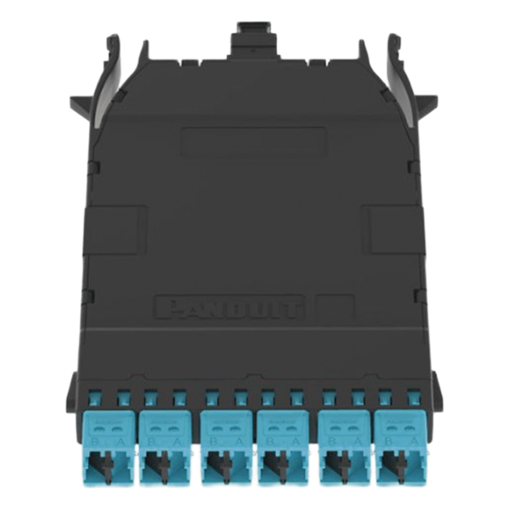 Cassette de Fibra Óptica / 12 Fibras OM4 / MPO a 6 LC Duplex / Polaridad Universal / 0.5 dB IL — PANDUIT · SKU FHCZO-12-10U