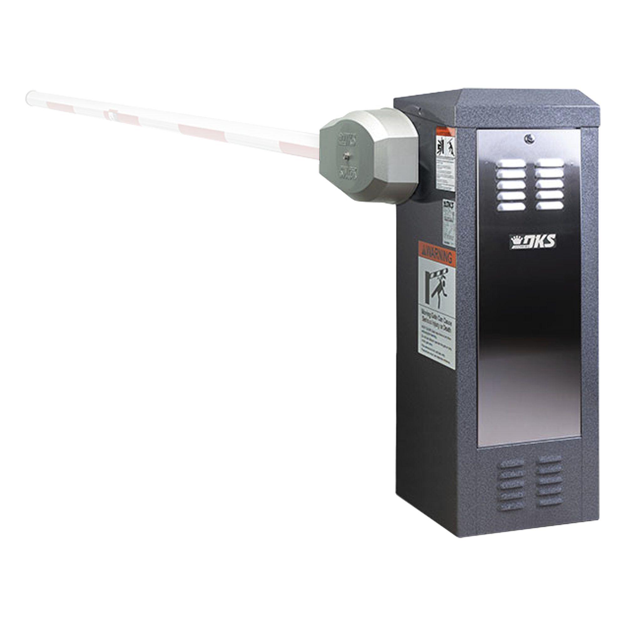 Barrera Vehicular / Motor 1/2 HP / Uso Continuo / Brazo hasta 4 m (13.1 ft) / 115 VAC / Configurable Izquierda/Derecha — DKS DOORKING · SKU 1601-480