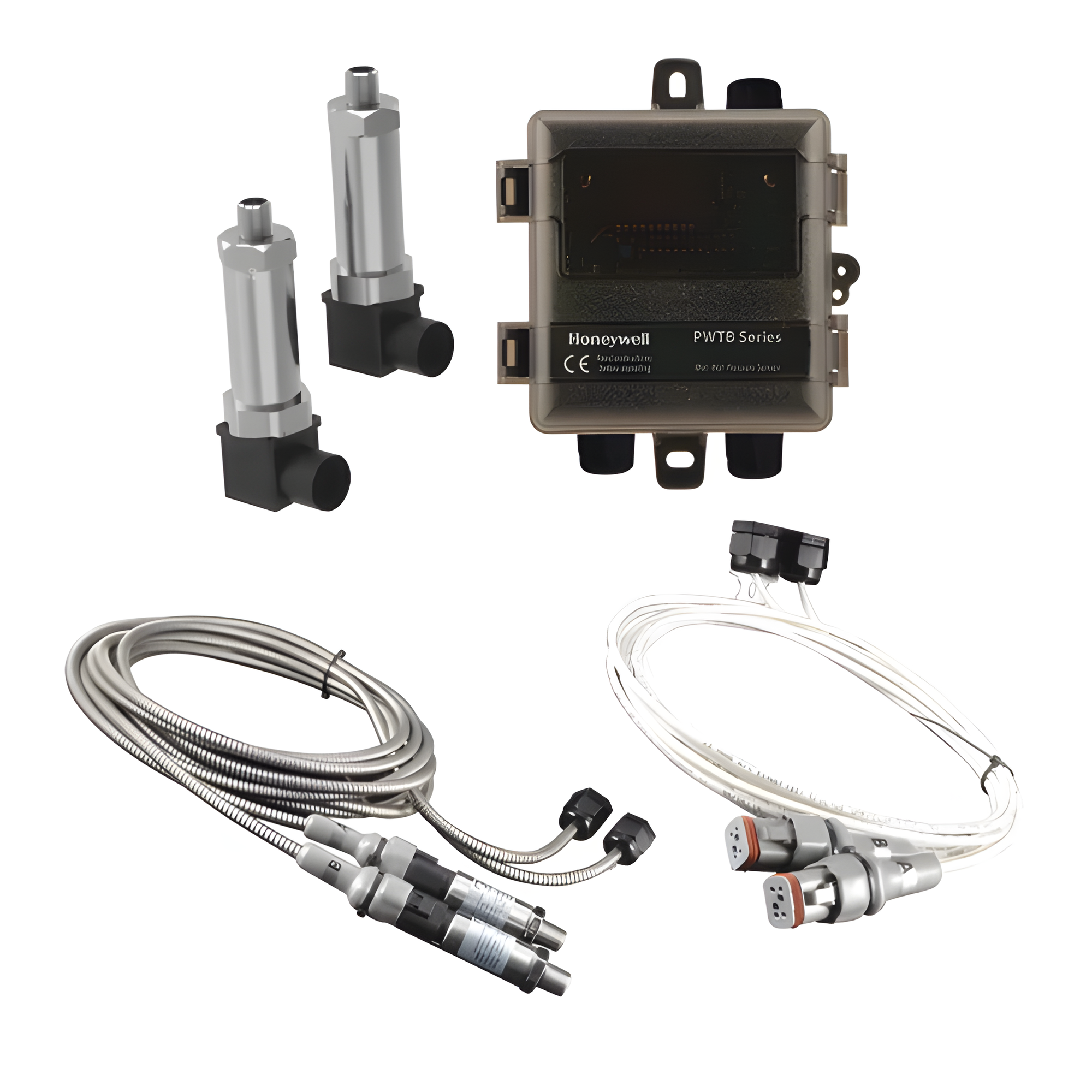 Transmisor de Presión Diferencial / 250 PSIG / Salida 4-20 mA o 0-5/10 Vdc / Cable Armado 9 ft / Precisión ±0.25% BFSL — HONEYWELL BMS · SKU PWTB250-AC-9