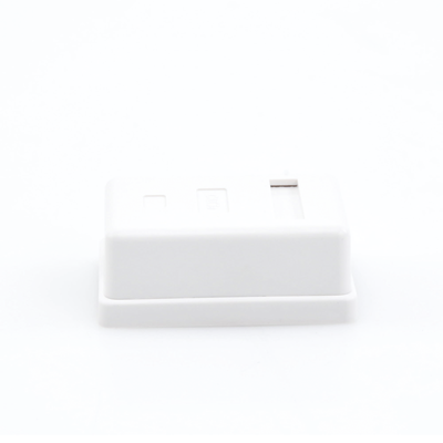 Caja de Pared con 1 Puerto Keystone, Incluye Jack Cat5e