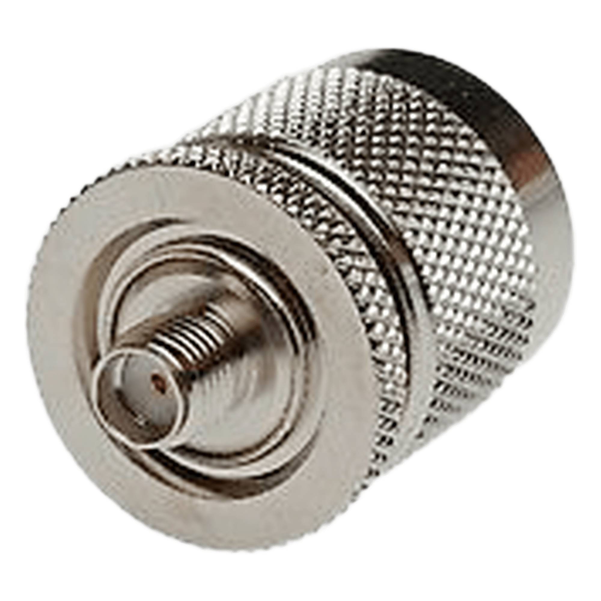 Adaptador RF en Línea / SMA Hembra a N Macho / Cuerpo Bronce Niquelado / Contacto Oro / Aislante Teflón — RF INDUSTRIES,LTD · SKU RSA-3478