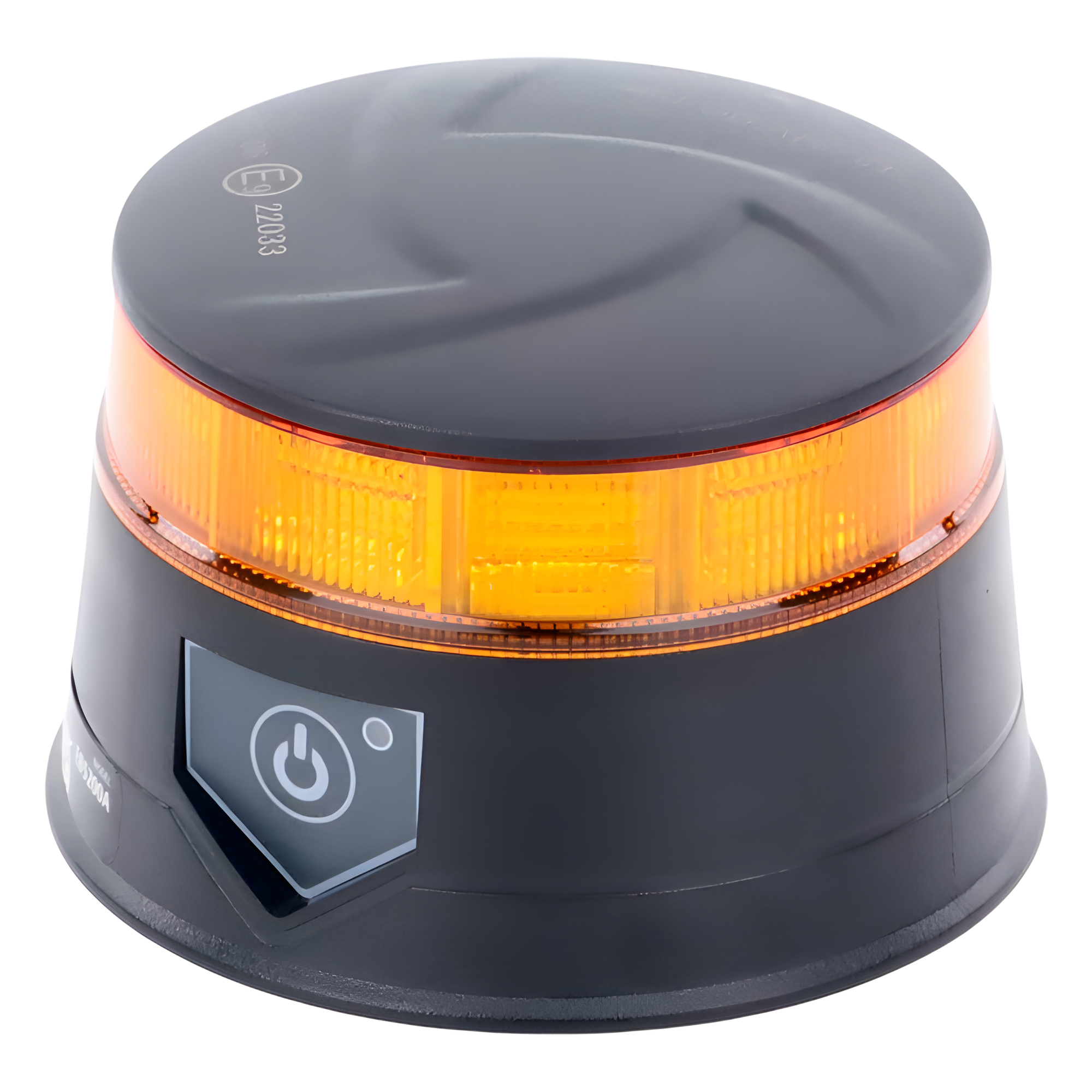 Baliza LED Recargable, Compacta y Discreta, Color Ámbar, Con Montaje Magnético y de Succión